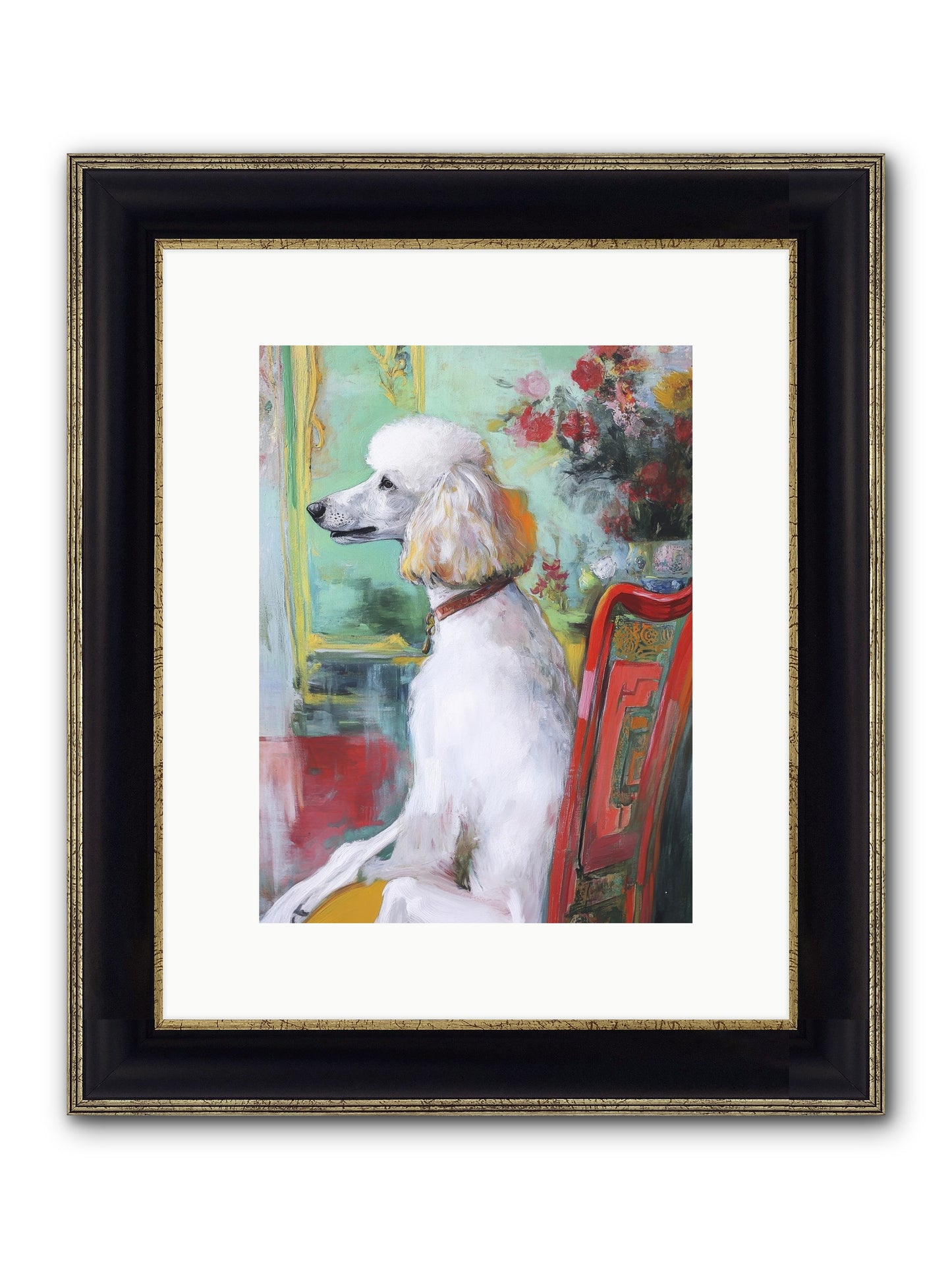 Princess Lemon Drop Framed Print - Black & Gold 9x12