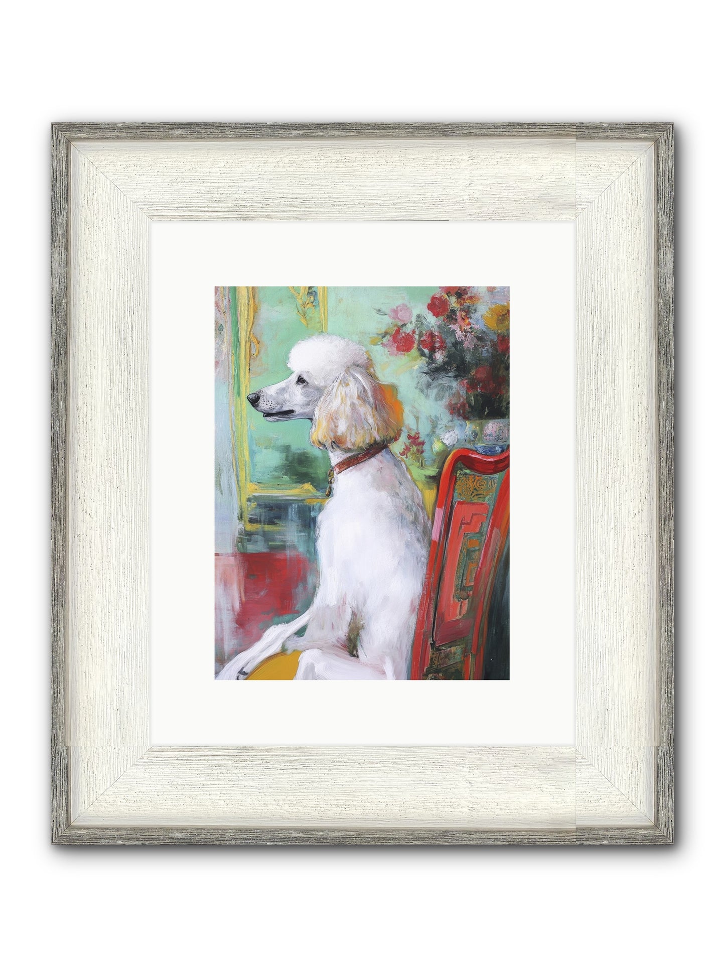 Princess Lemon Drop Framed Print - Driftwood White 9x12