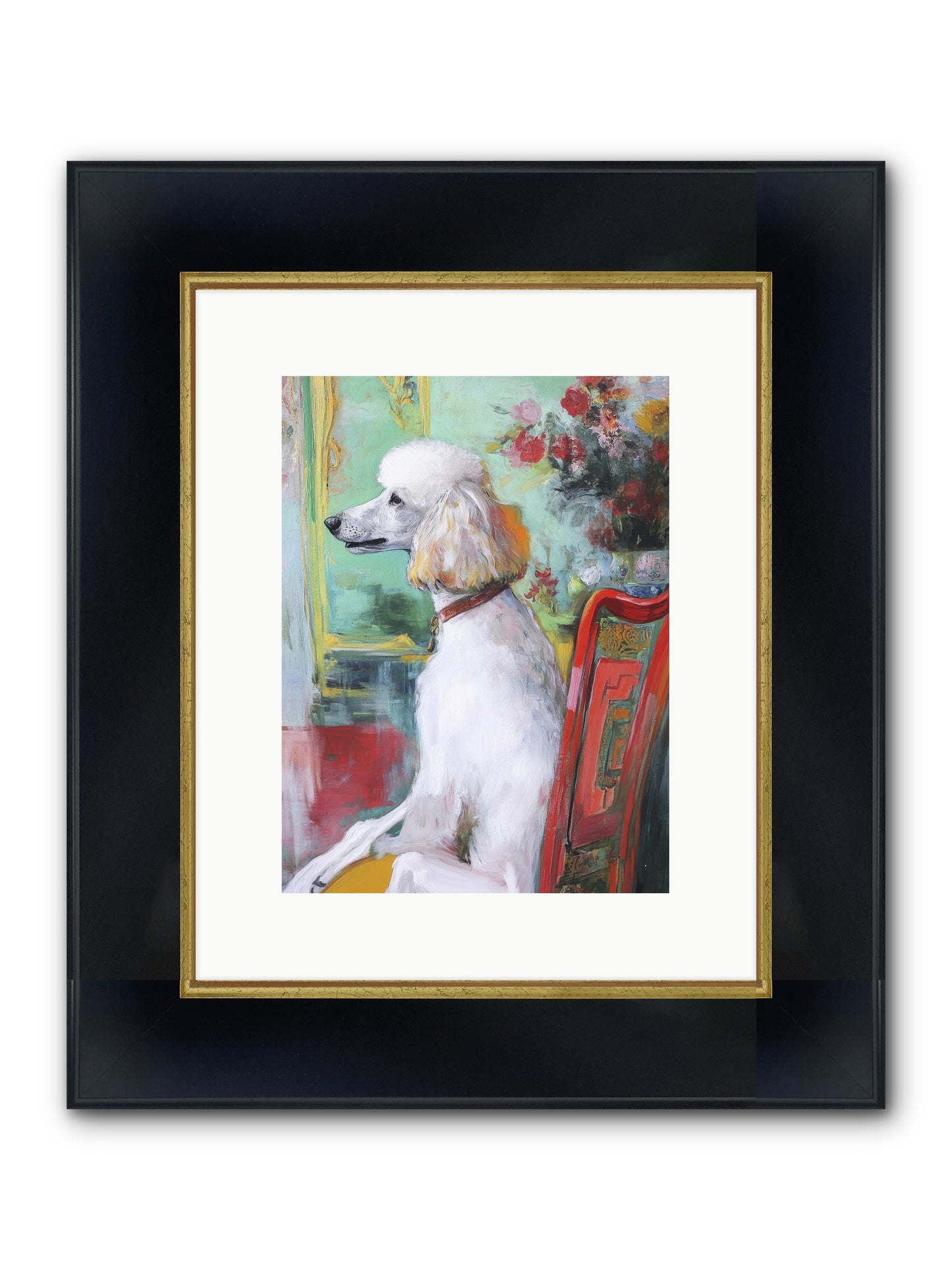 Princess Lemon Drop Framed Print - Wide Black w/Gold 9x12