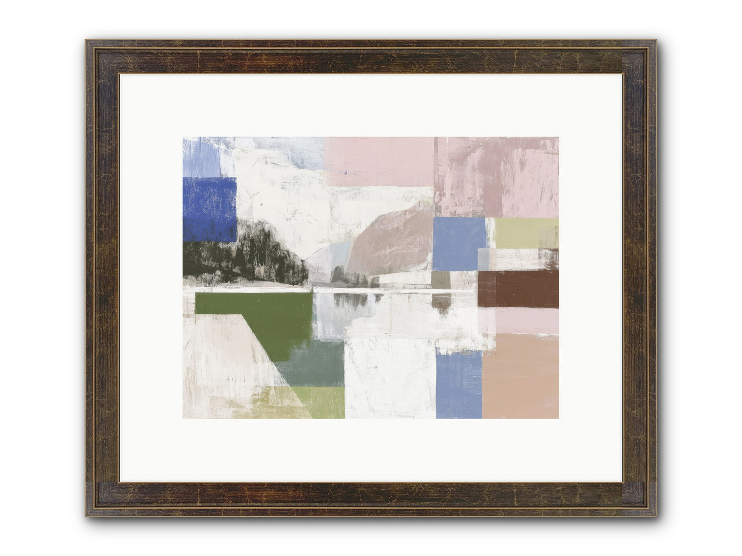 Prism Dusk No.1 Framed Print - Slimwoods Black/Gold 12x9