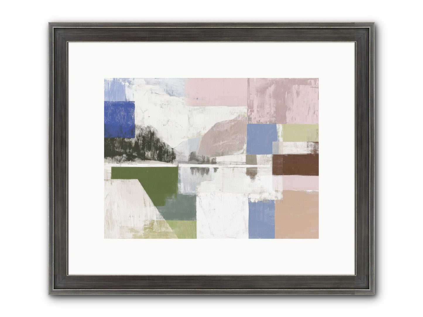 Prism Dusk No.1 Framed Print - Slimwoods Black/Silver 12x9