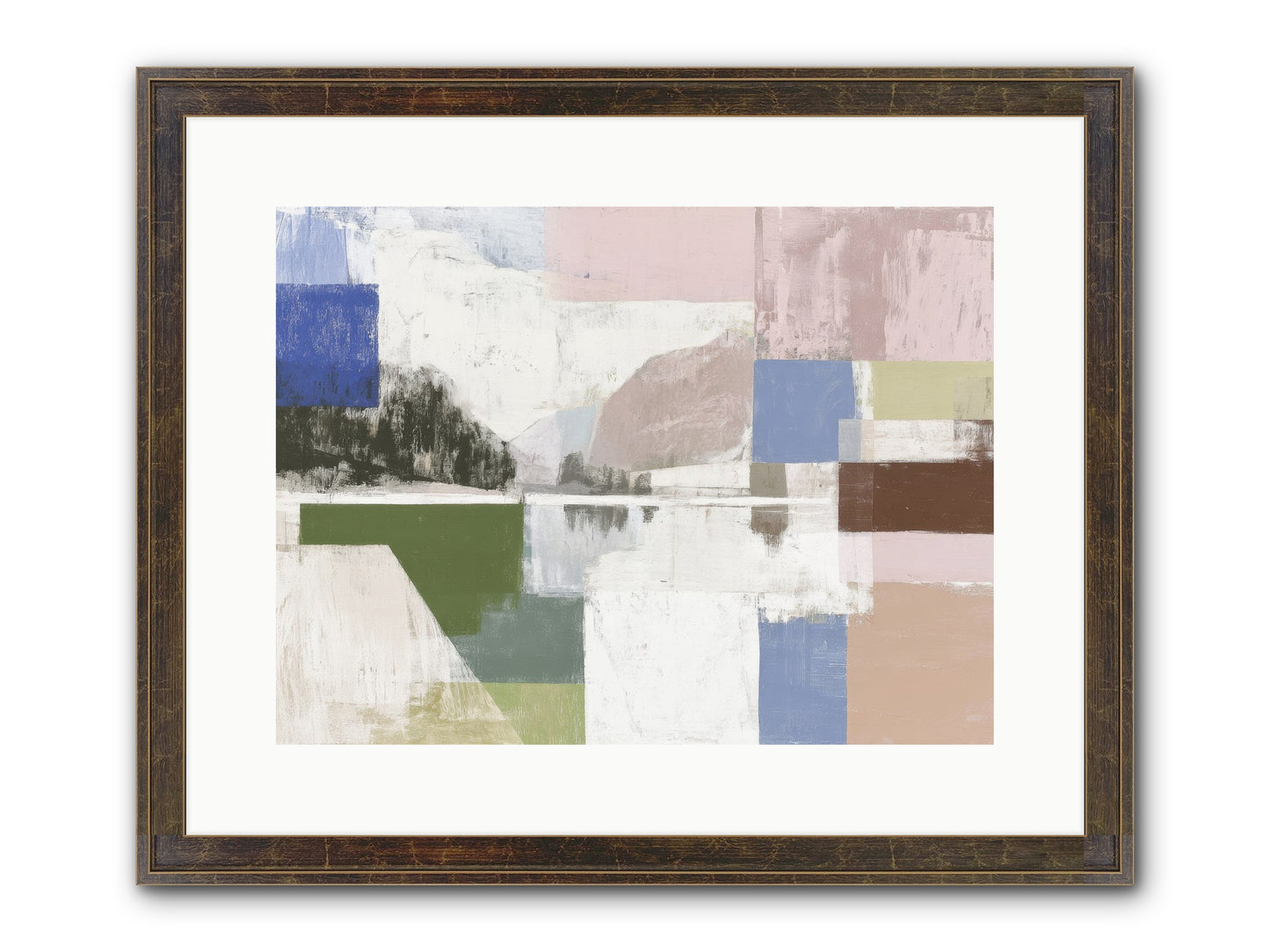 Prism Dusk No.1 Framed Print - Slimwoods Black/Gold 16x12