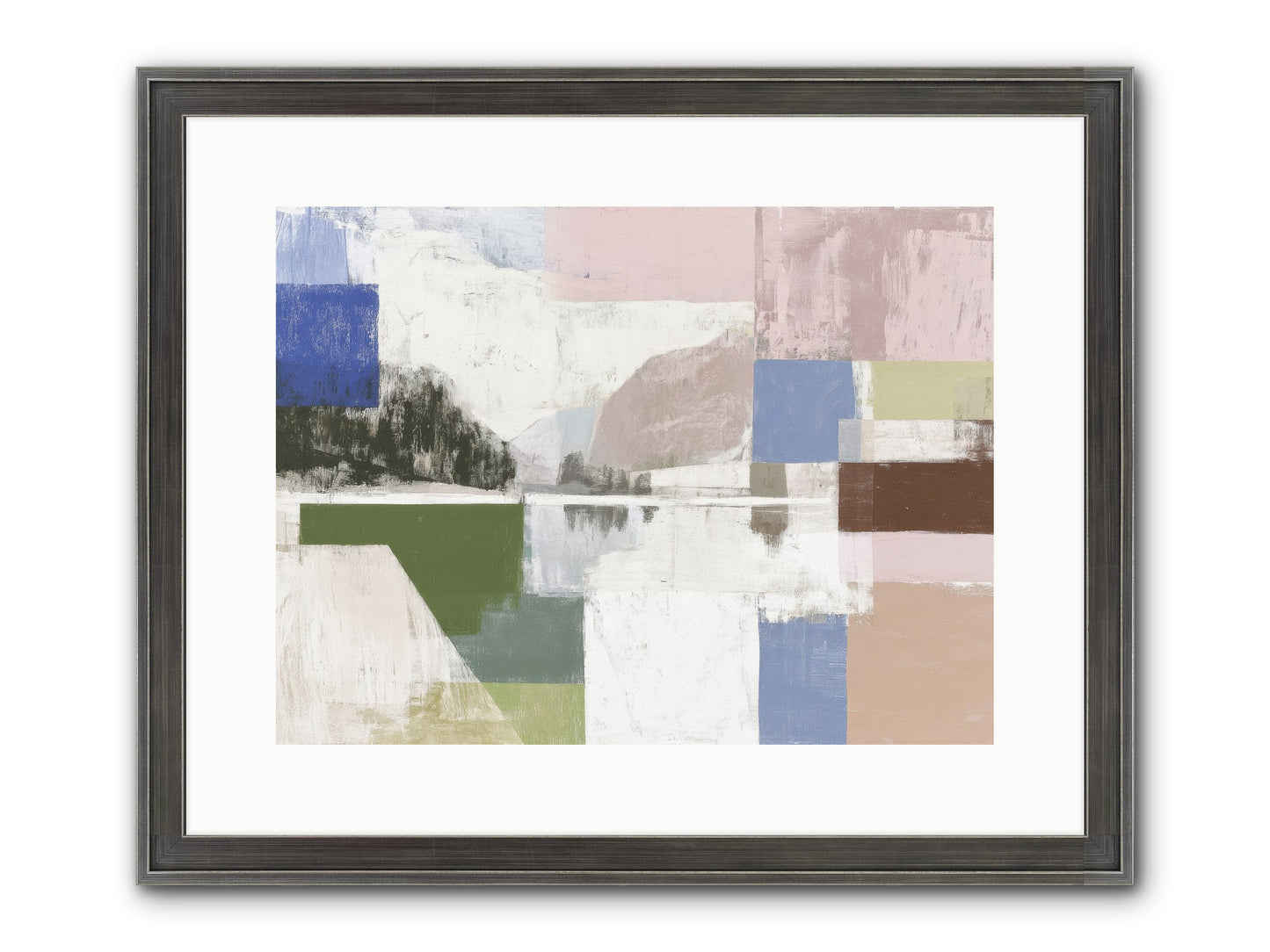 Prism Dusk No.1 Framed Print - Slimwoods Black/Silver 16x12