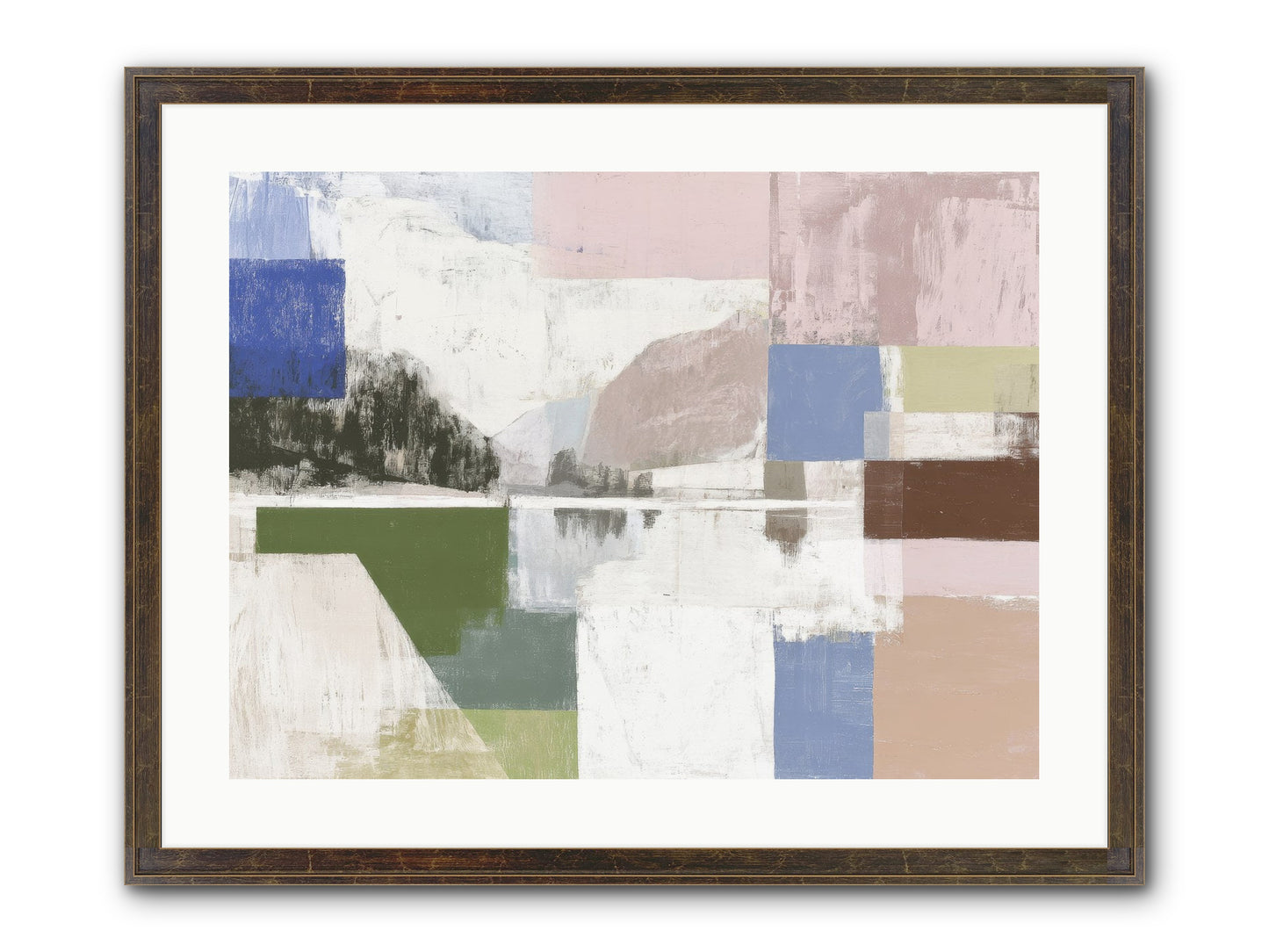 Prism Dusk No.1 Framed Print - Slimwoods Black/Gold 24x18