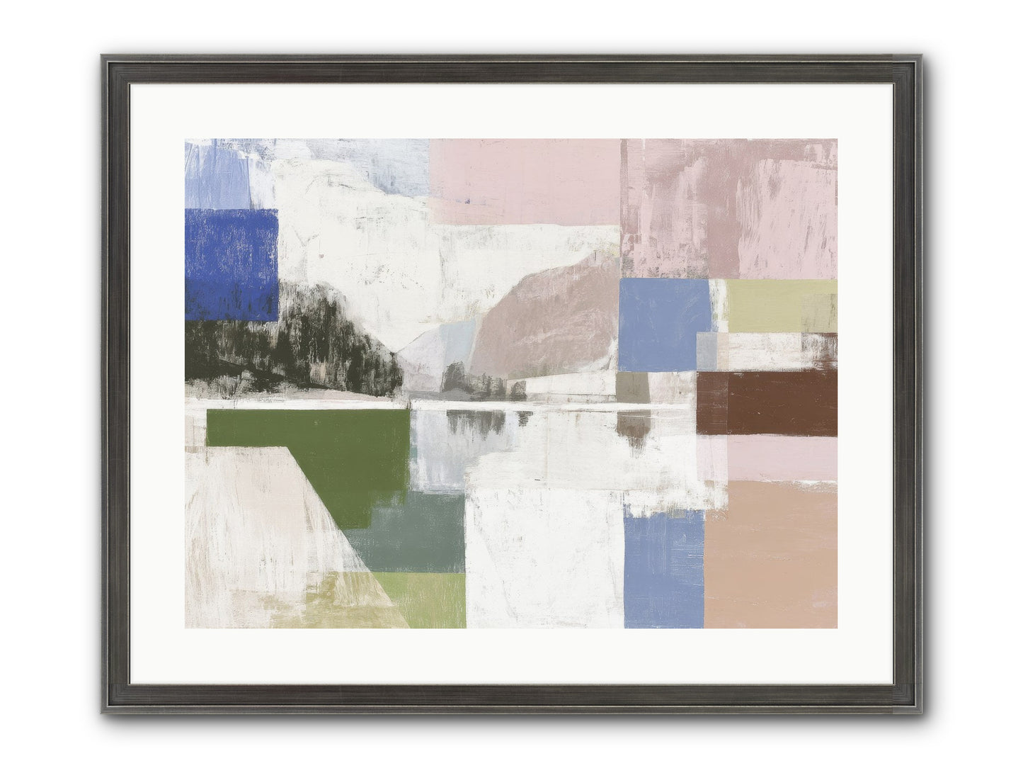 Prism Dusk No.1 Framed Print - Slimwoods Black/Silver 24x18
