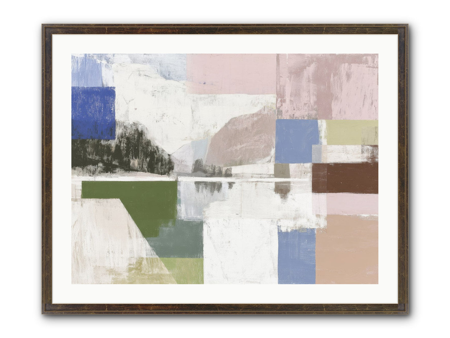 Prism Dusk No.1 Framed Print - Slimwoods Black/Gold 32x24