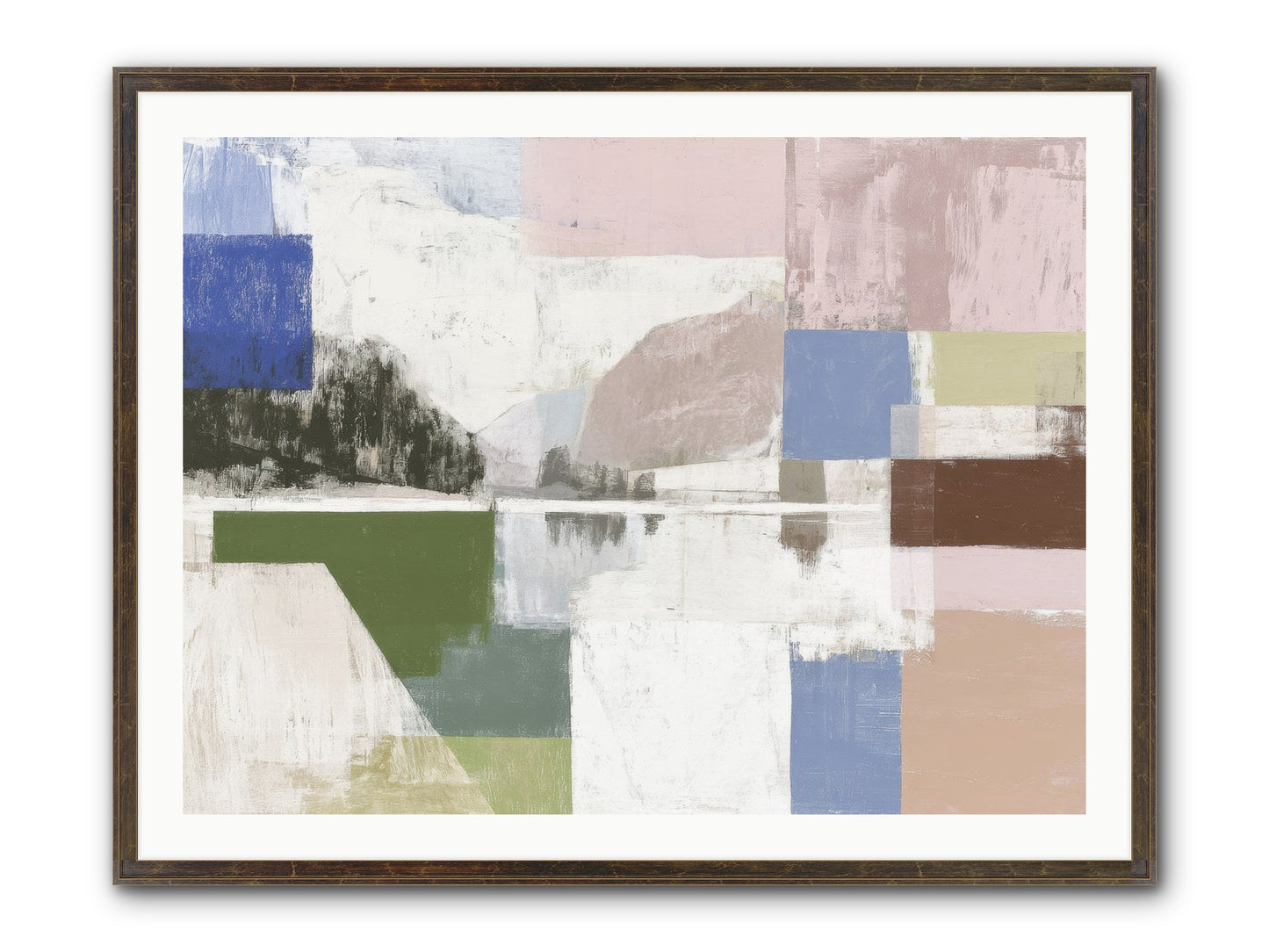 Prism Dusk No.1 Framed Print - Slimwoods Black/Gold 40x30