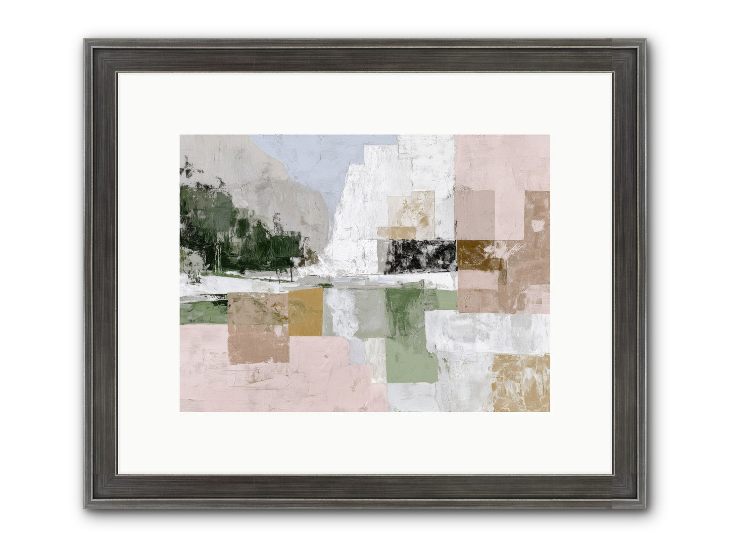Prism Dusk No.2 Framed Print - Slimwoods Black/Silver 12x9