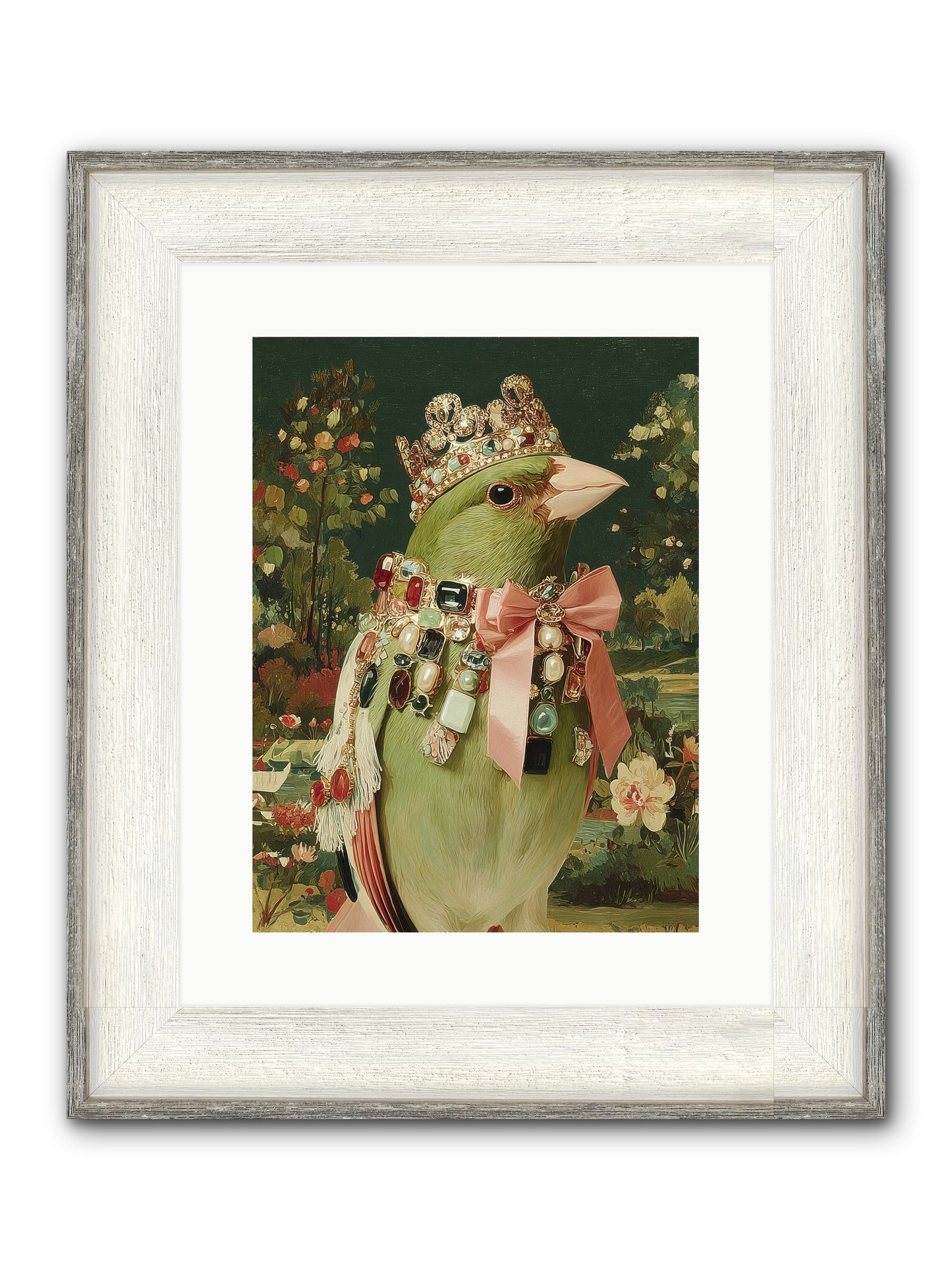 Pristine Whimsy Framed Print - Driftwood White 12x16