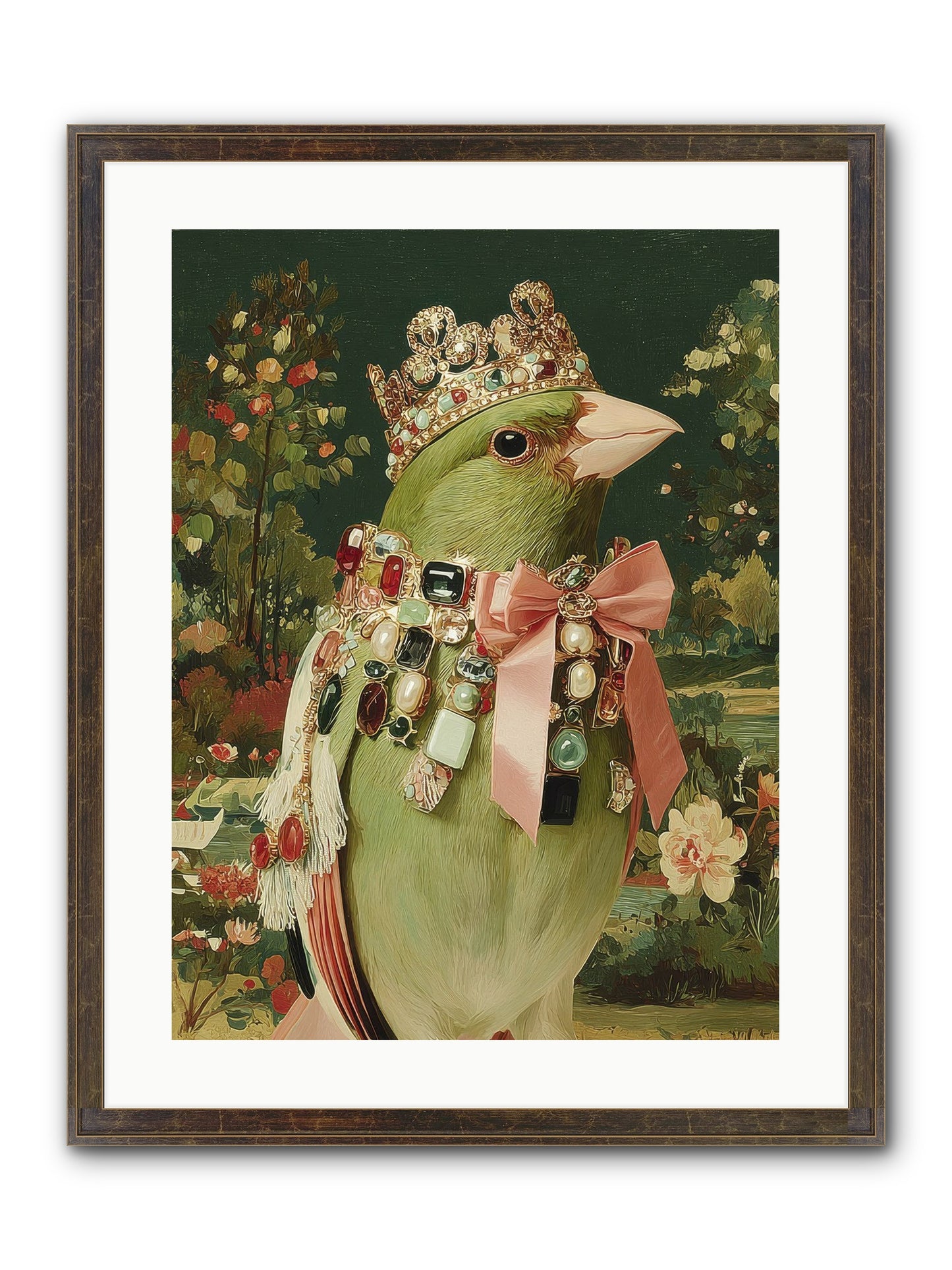 Pristine Whimsy Framed Print - Slimwoods Black/Gold 18x24