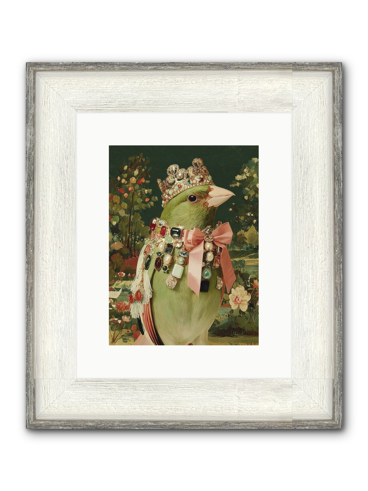 Pristine Whimsy Framed Print - Driftwood White 9x12