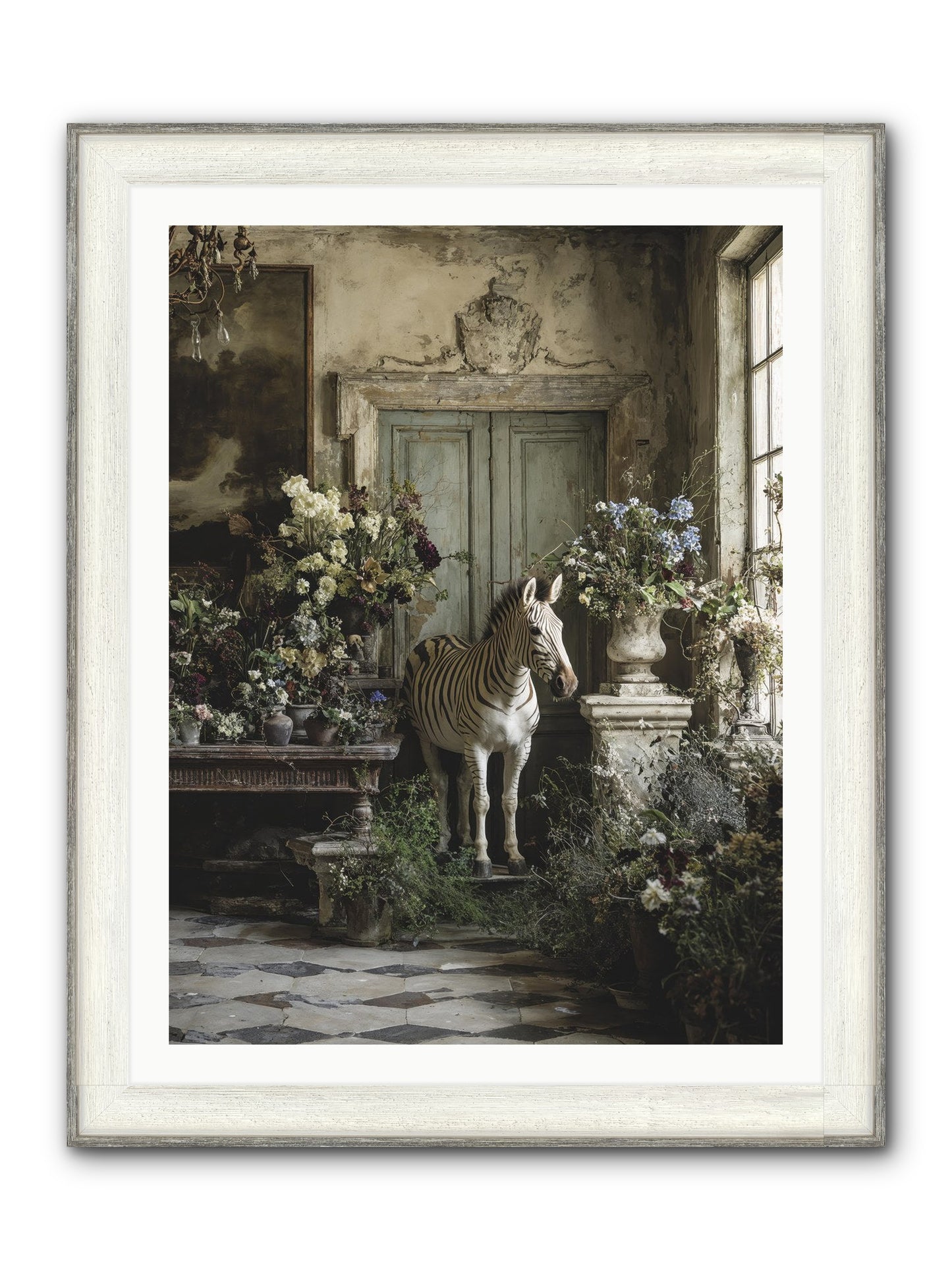 Private Eden Framed Print - Driftwood White 30x40