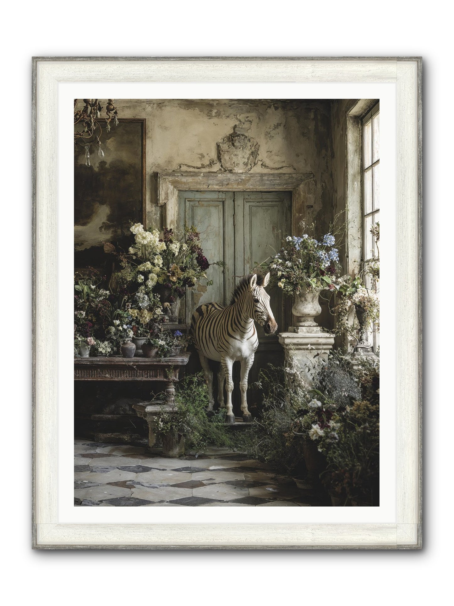 Private Eden Framed Print - Driftwood White 36x48