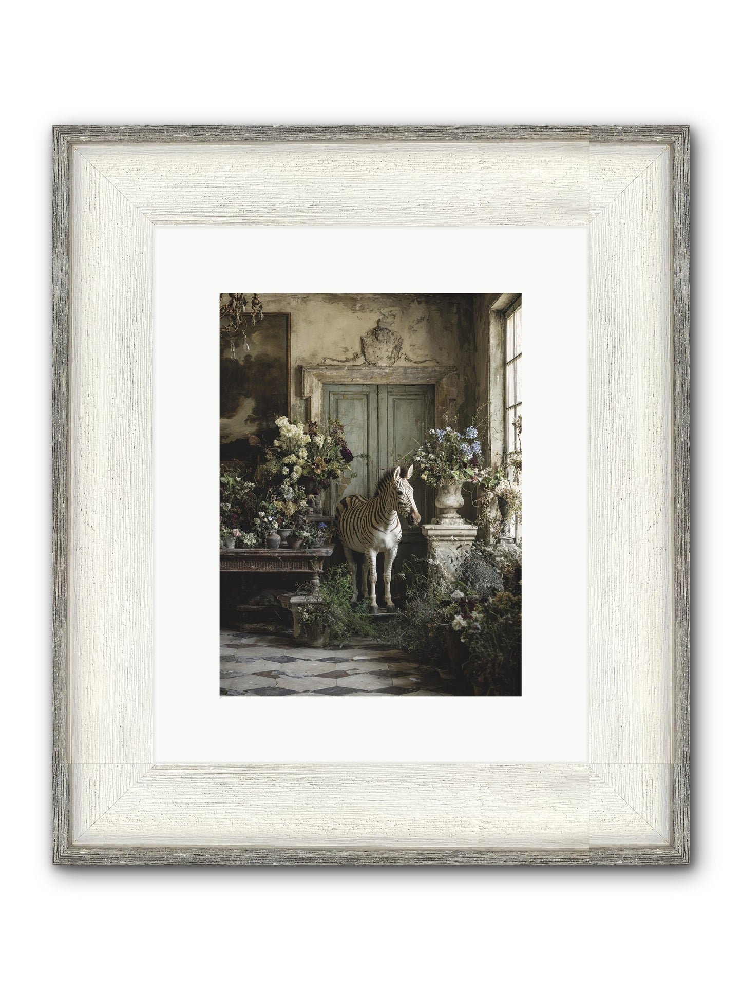 Private Eden Framed Print - Driftwood White 9x12