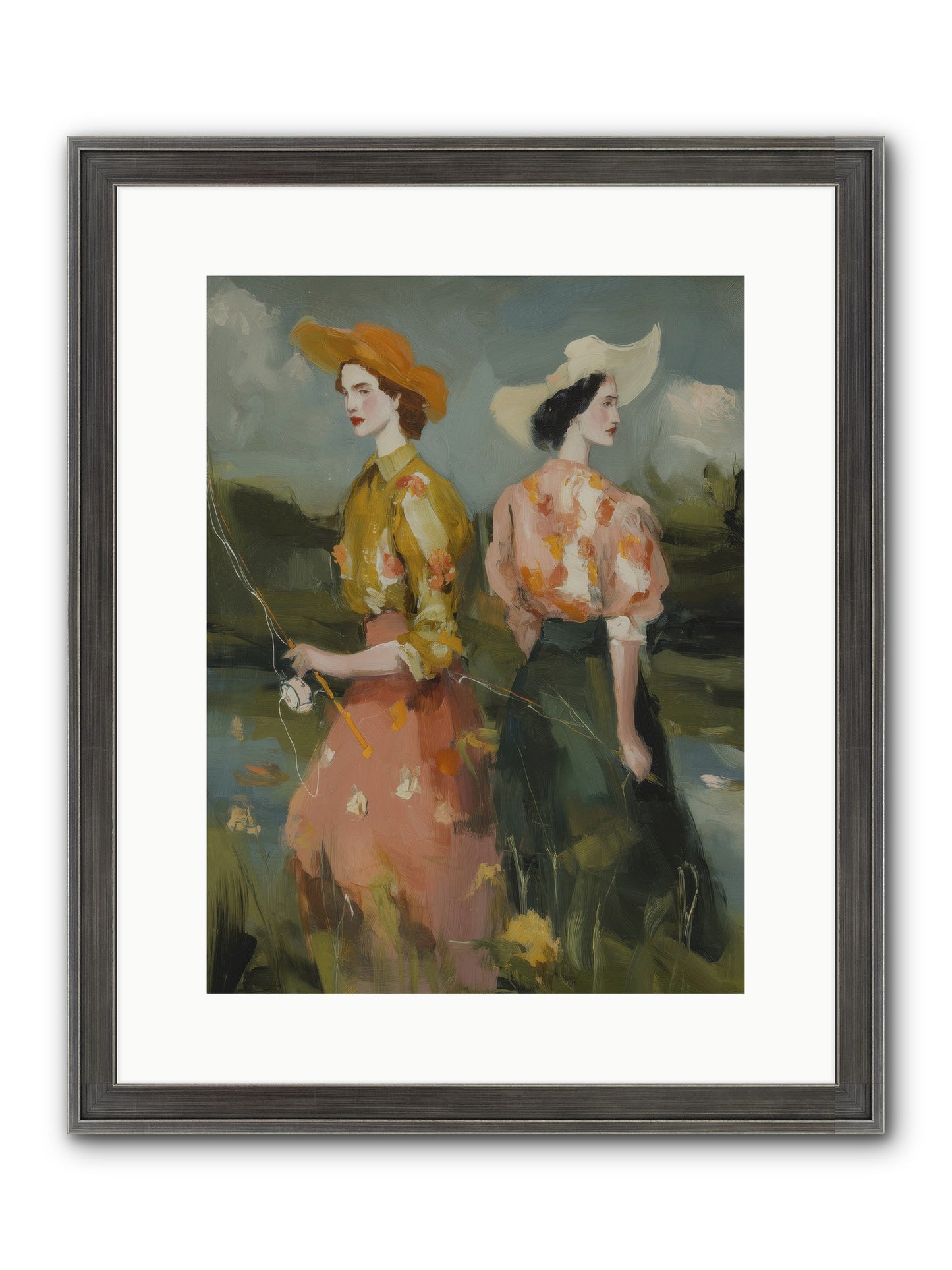 Promising Waters Framed Print - Slimwoods Black/Silver 12x16