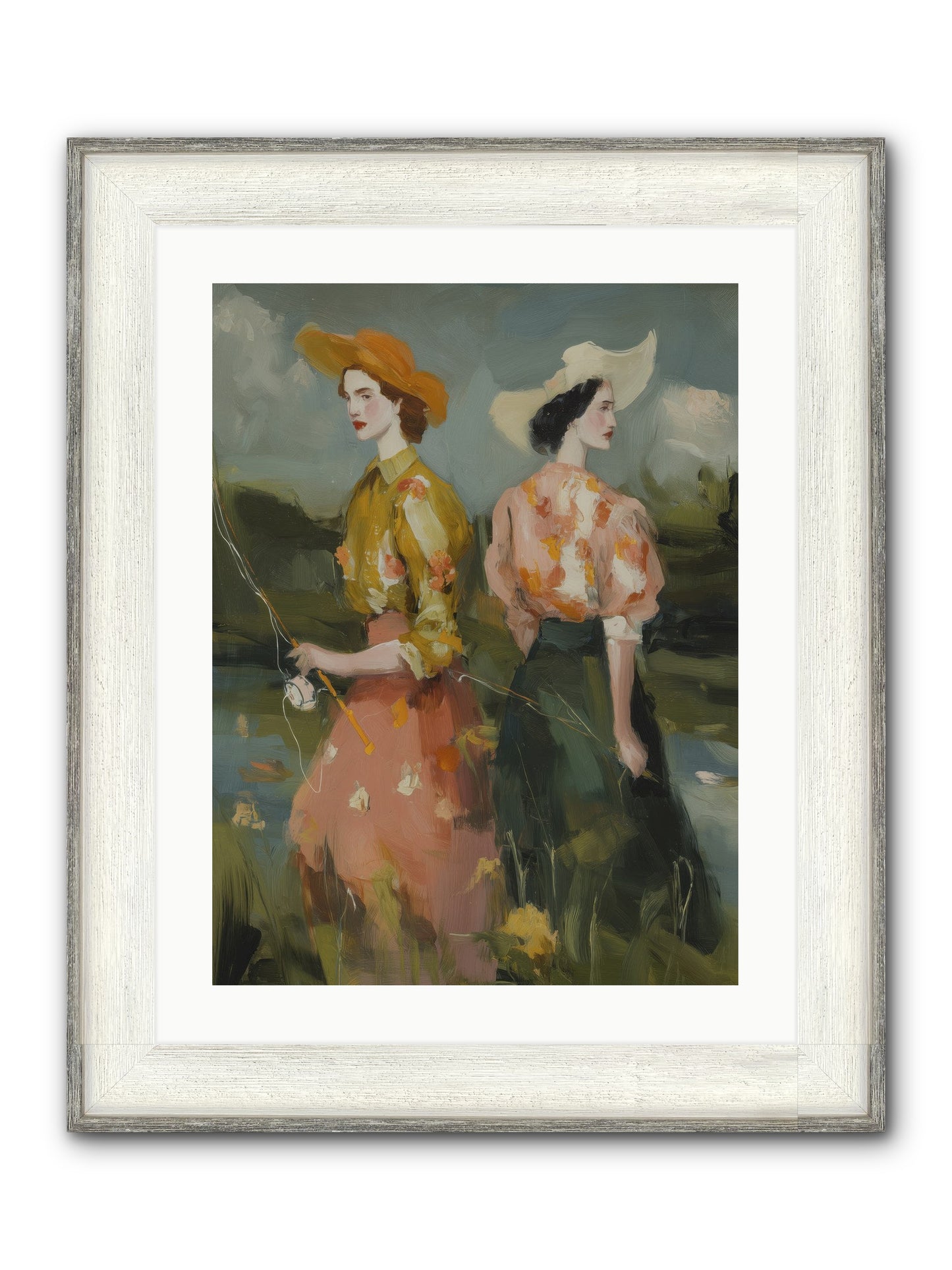 Promising Waters Framed Print - Driftwood White 18x24