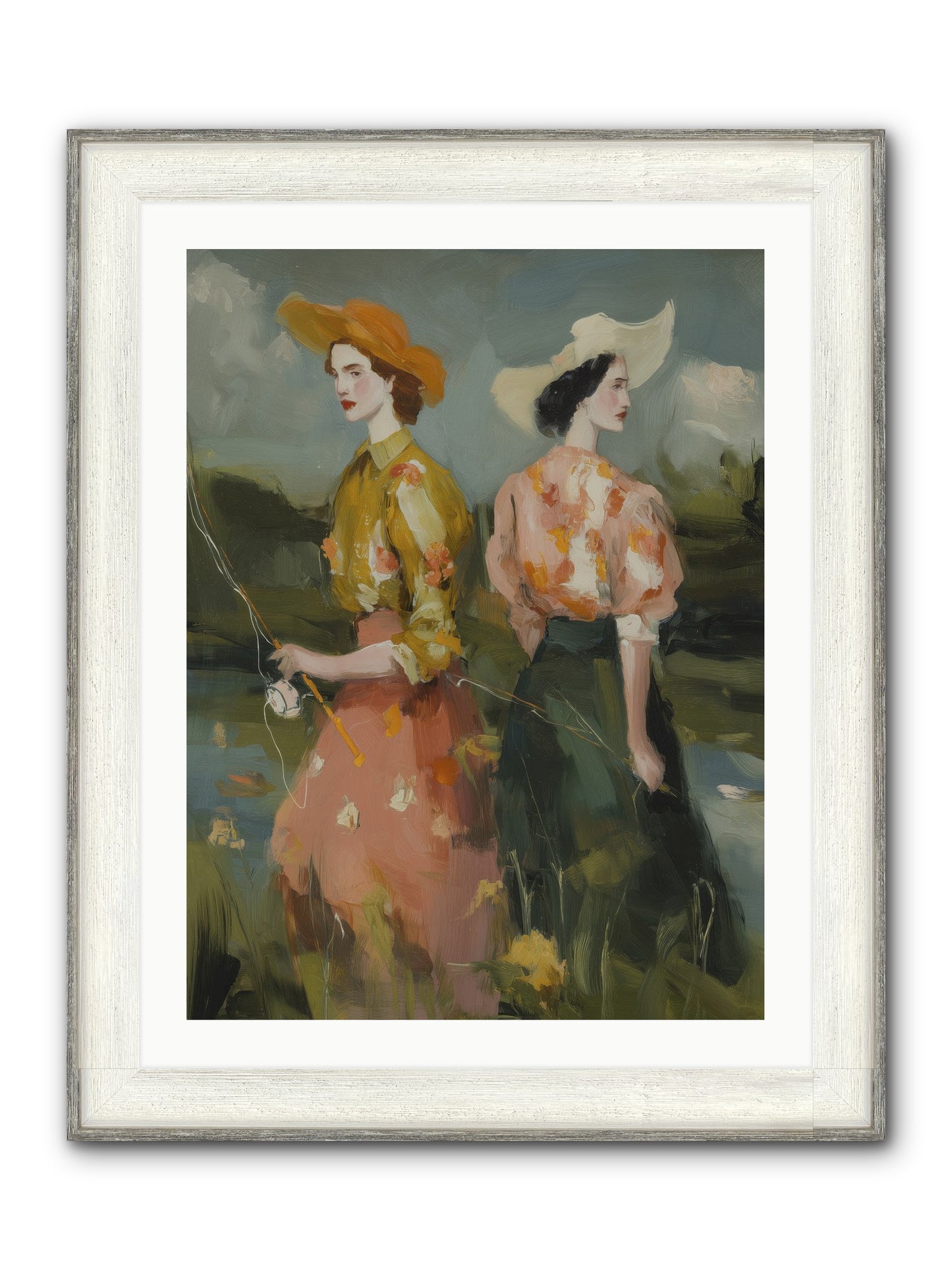 Promising Waters Framed Print - Driftwood White 24x32