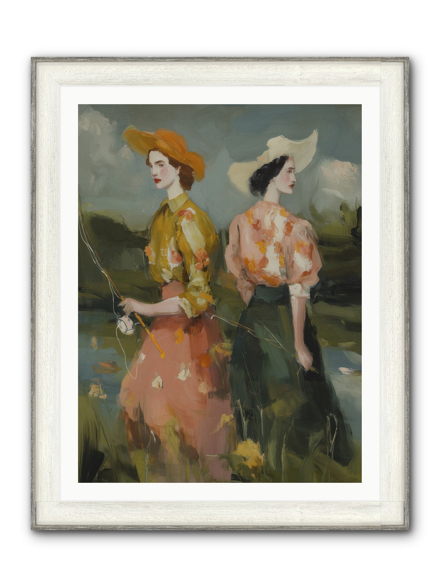 Promising Waters Framed Print - Driftwood White 30x40