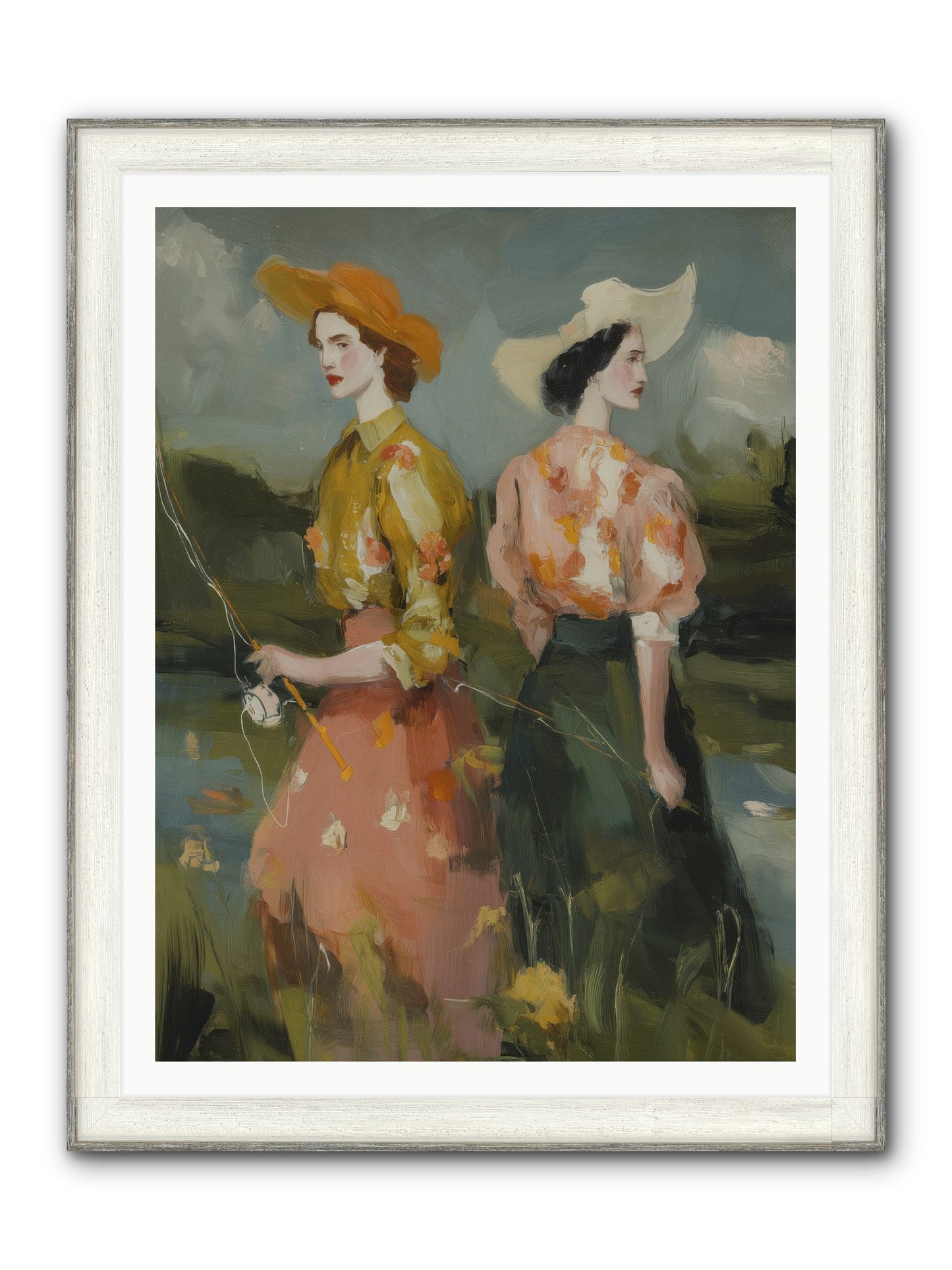 Promising Waters Framed Print - Driftwood White 36x48