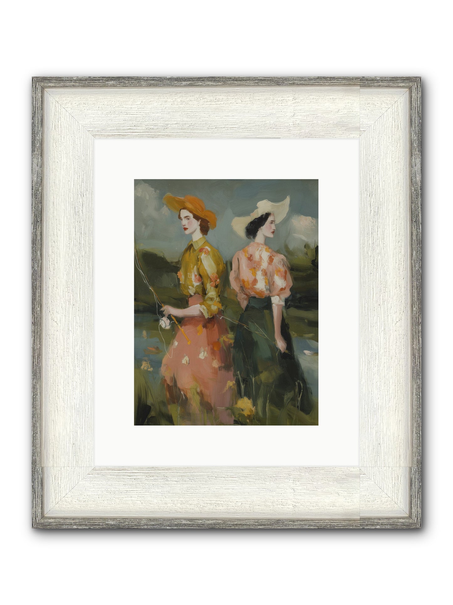 Promising Waters Framed Print - Driftwood White 9x12