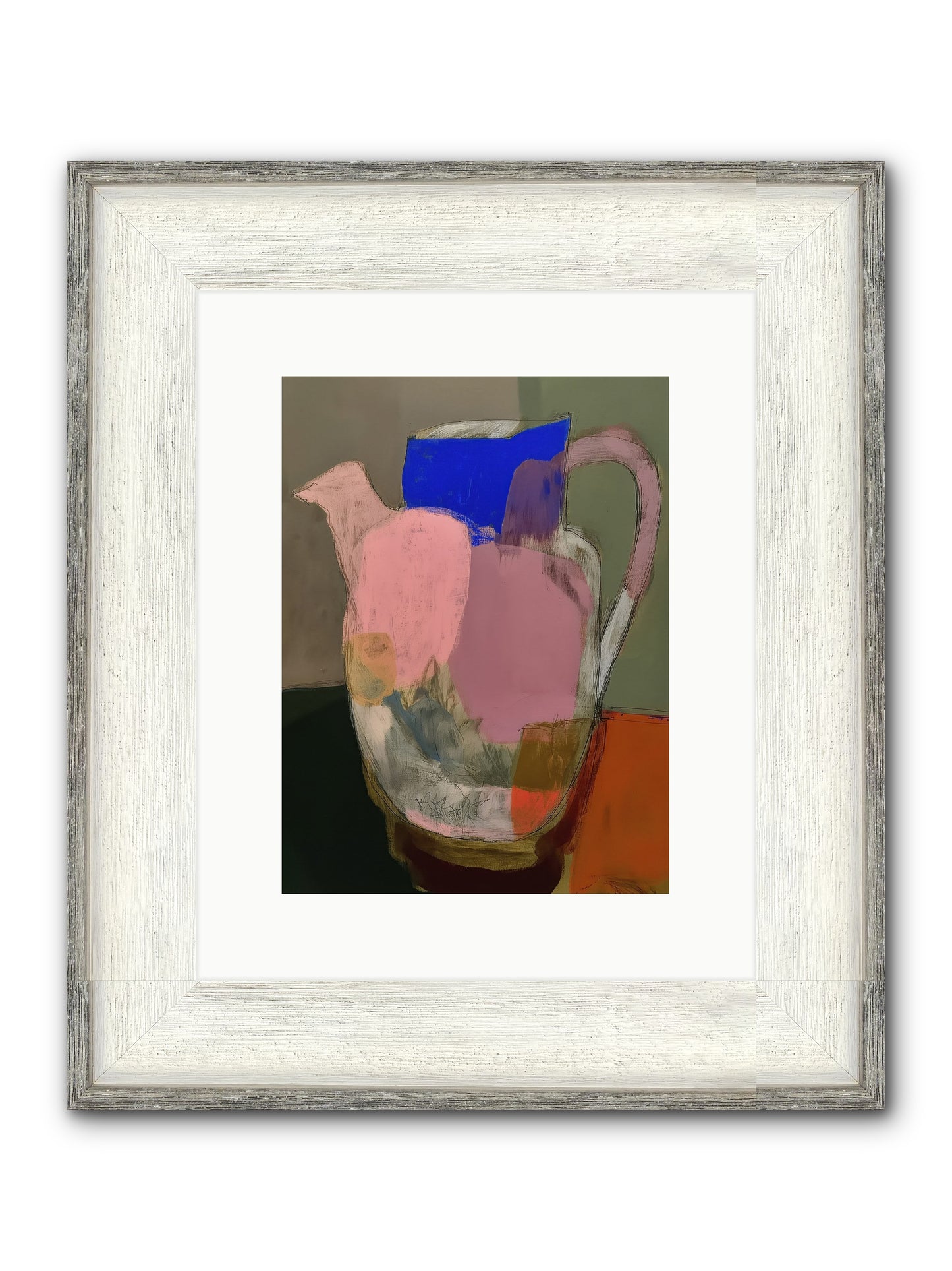Provençal Days Framed Print - Driftwood White 9x12