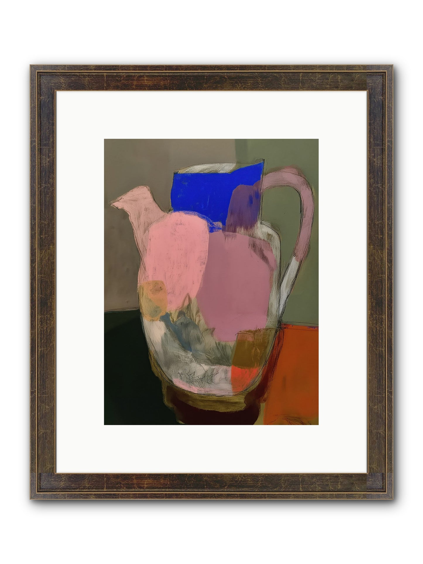 Provençal Days Framed Print - Slimwoods Black/Gold 9x12