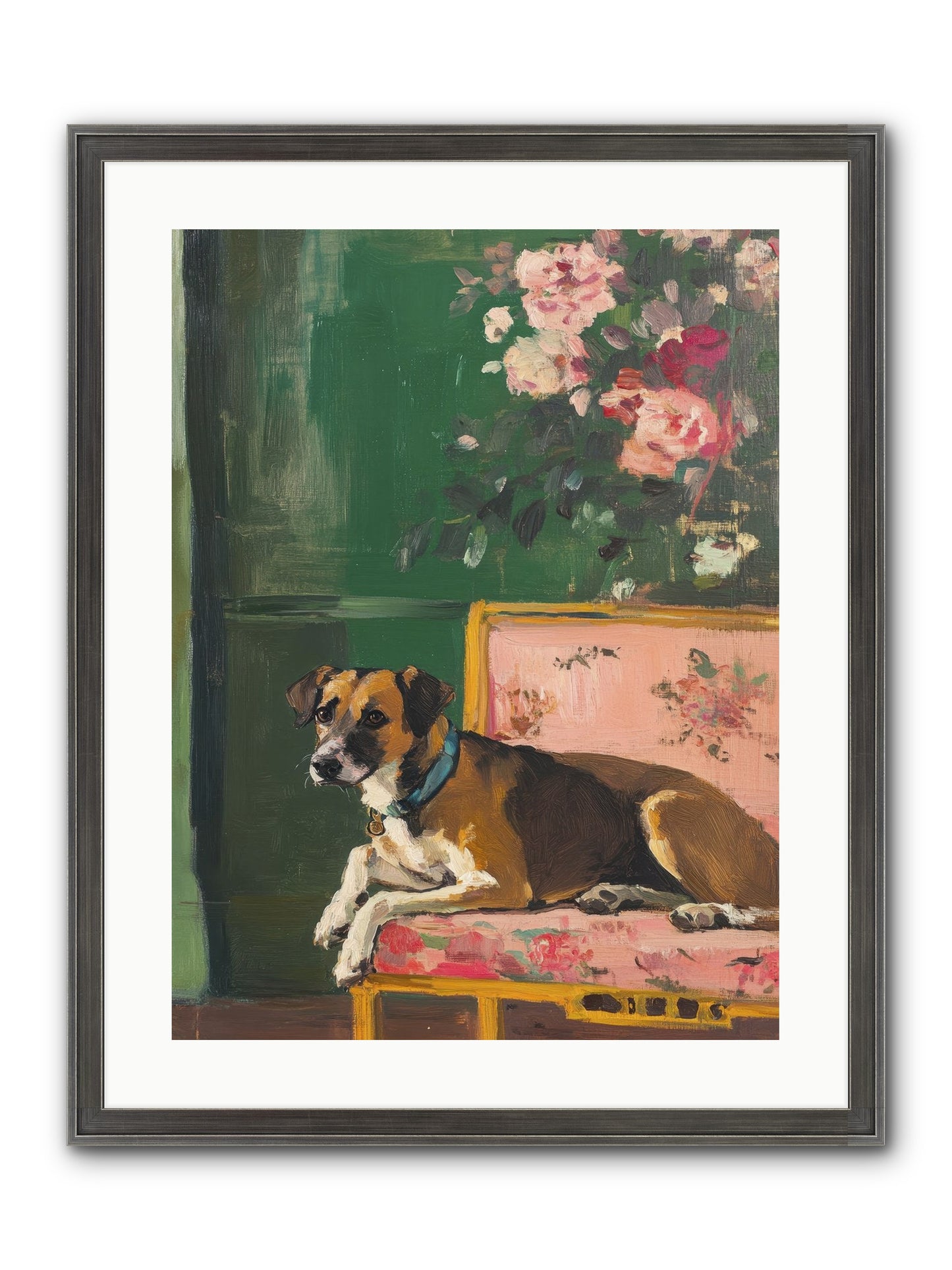 Puddingpaws Framed Print - Slimwoods Black/Silver 18x24