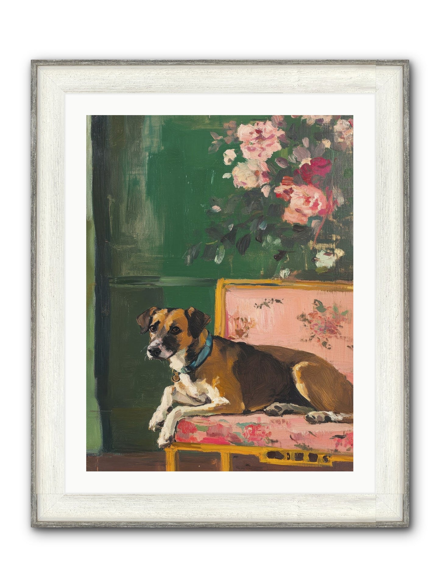 Puddingpaws Framed Print - Driftwood White 24x32
