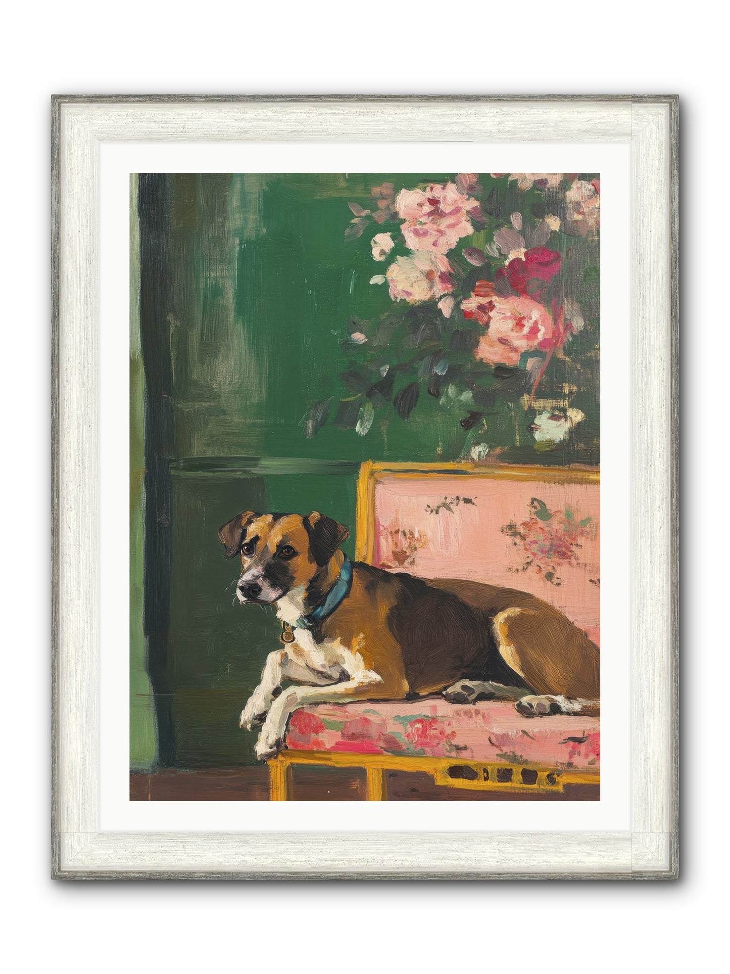 Puddingpaws Framed Print - Driftwood White 30x40