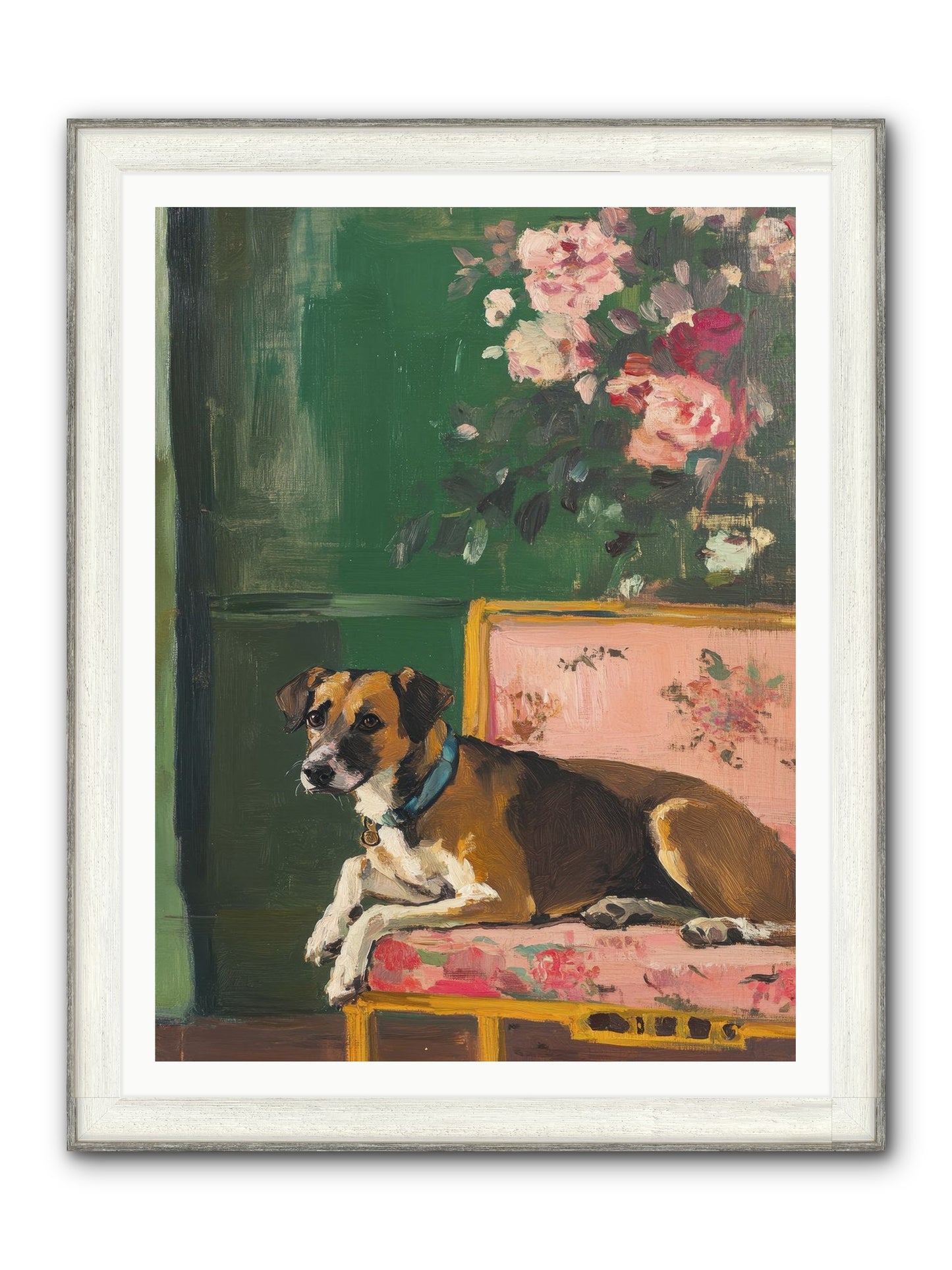 Puddingpaws Framed Print - Driftwood White 36x48