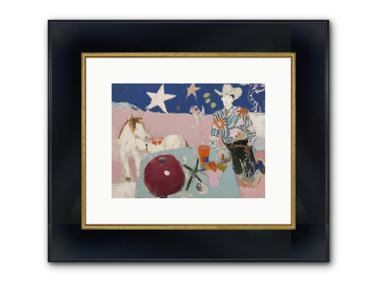 Pulse Of The Prairie Framed Print - Wide Black w/Gold 12x9