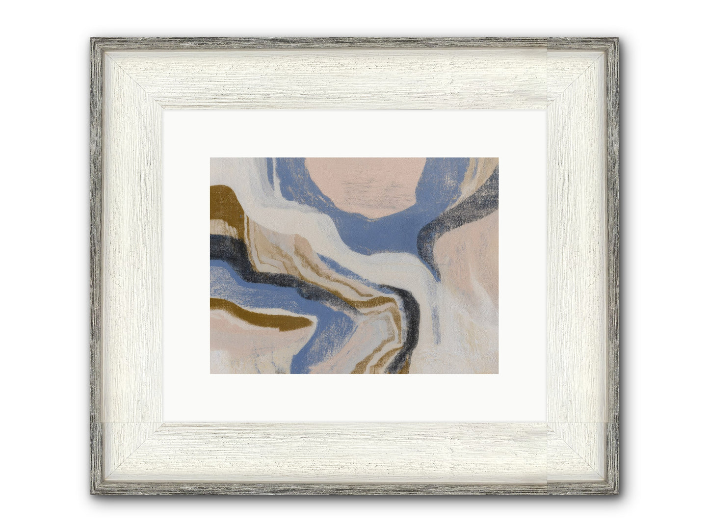Pulse Ridge No.1 Framed Print - Driftwood White 12x9