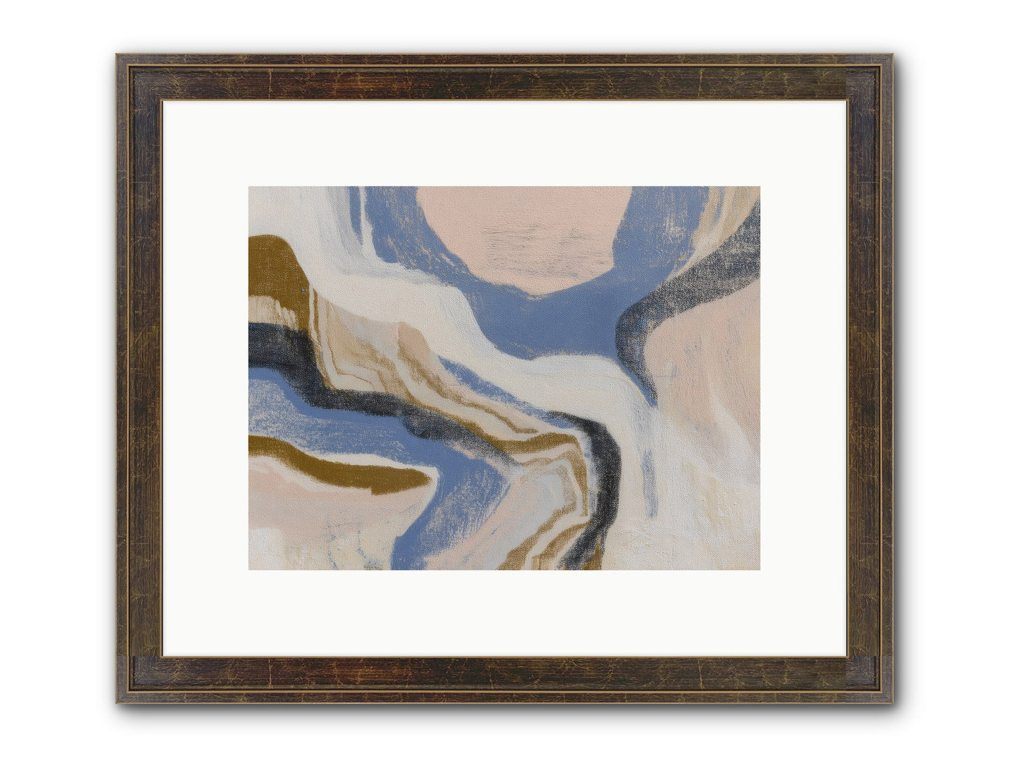 Pulse Ridge No.1 Framed Print - Slimwoods Black/Gold 12x9