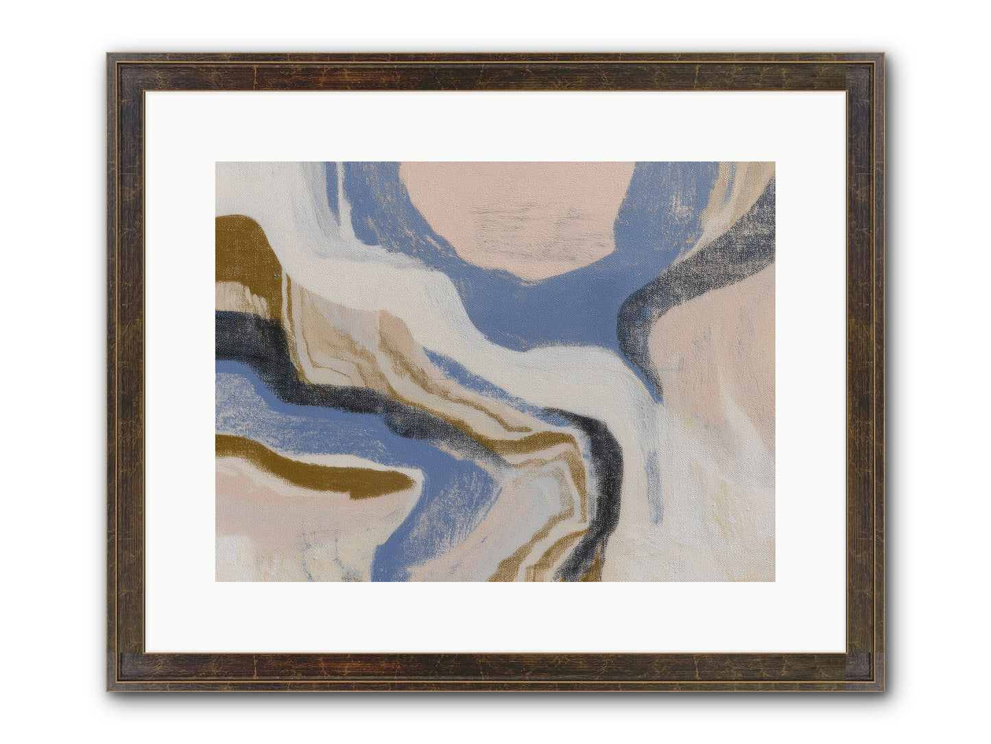 Pulse Ridge No.1 Framed Print - Slimwoods Black/Gold 16x12