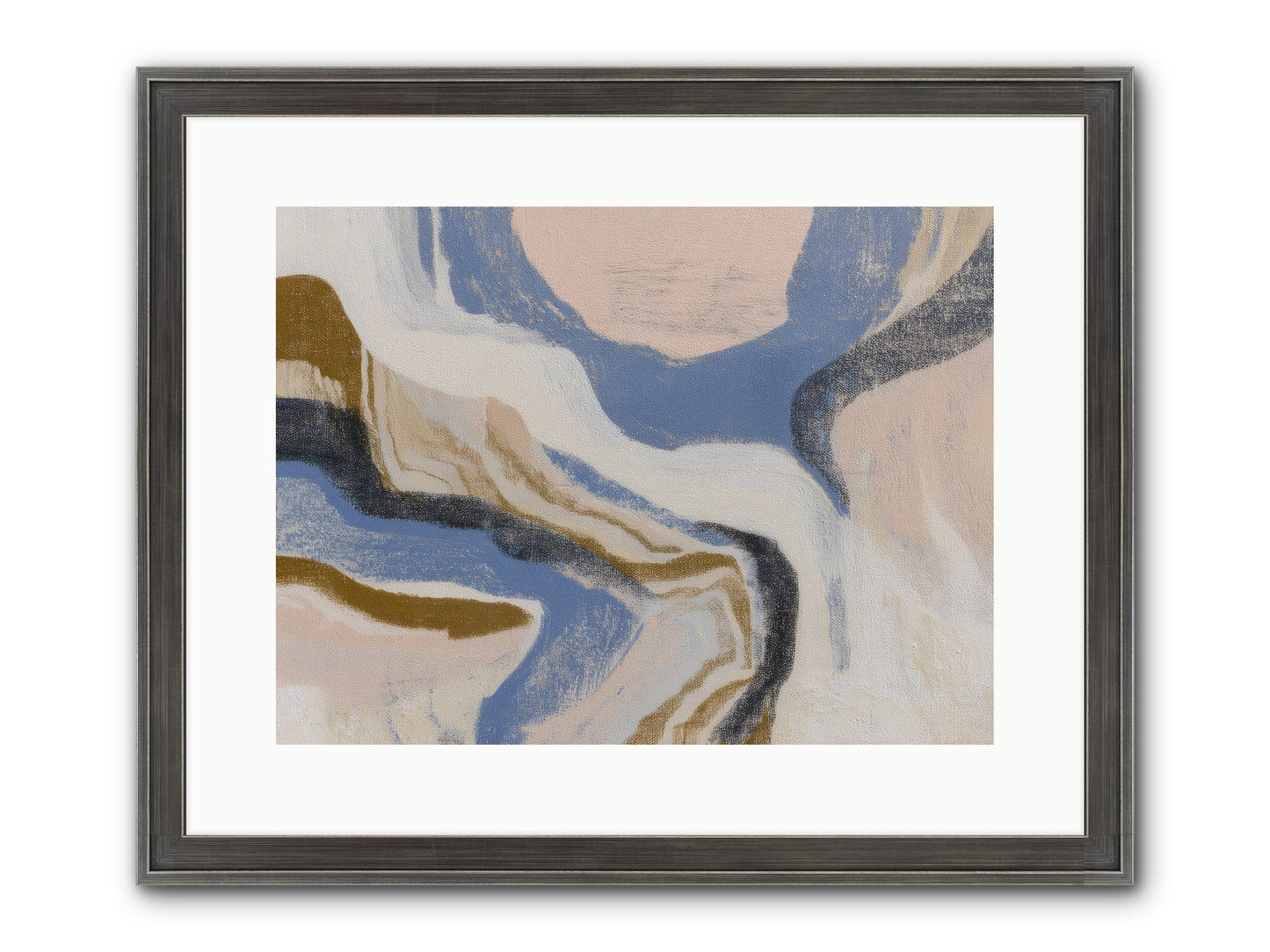 Pulse Ridge No.1 Framed Print - Slimwoods Black/Silver 16x12
