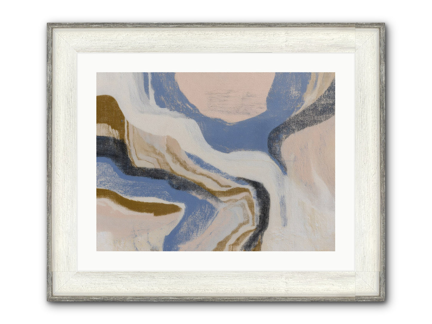 Pulse Ridge No.1 Framed Print - Driftwood White 24x18