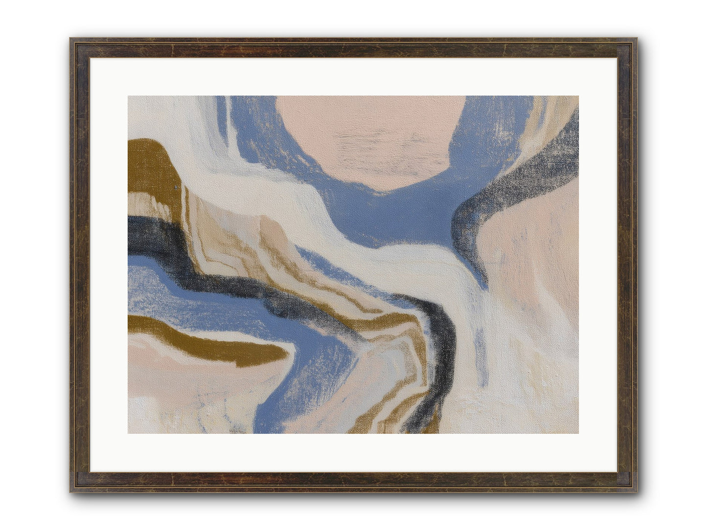 Pulse Ridge No.1 Framed Print - Slimwoods Black/Gold 24x18