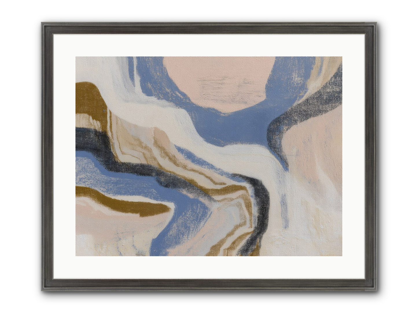 Pulse Ridge No.1 Framed Print - Slimwoods Black/Silver 24x18