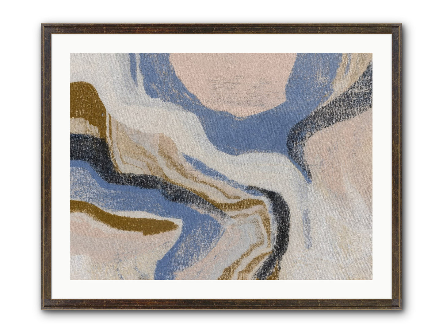 Pulse Ridge No.1 Framed Print - Slimwoods Black/Gold 32x24
