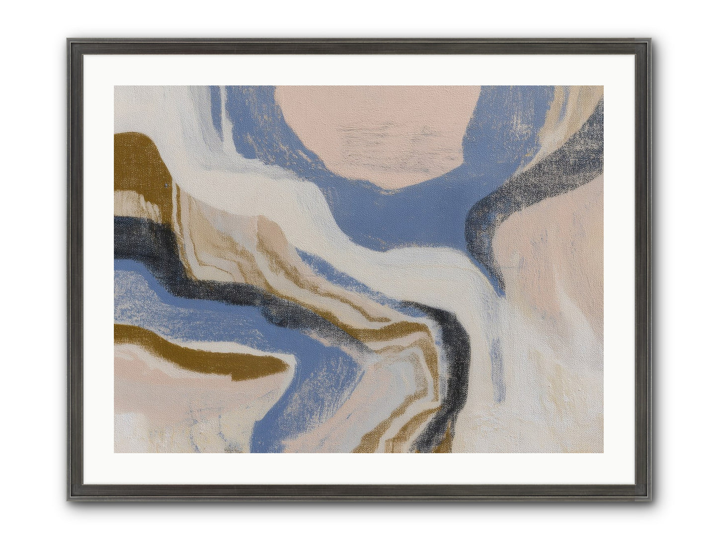 Pulse Ridge No.1 Framed Print - Slimwoods Black/Silver 32x24