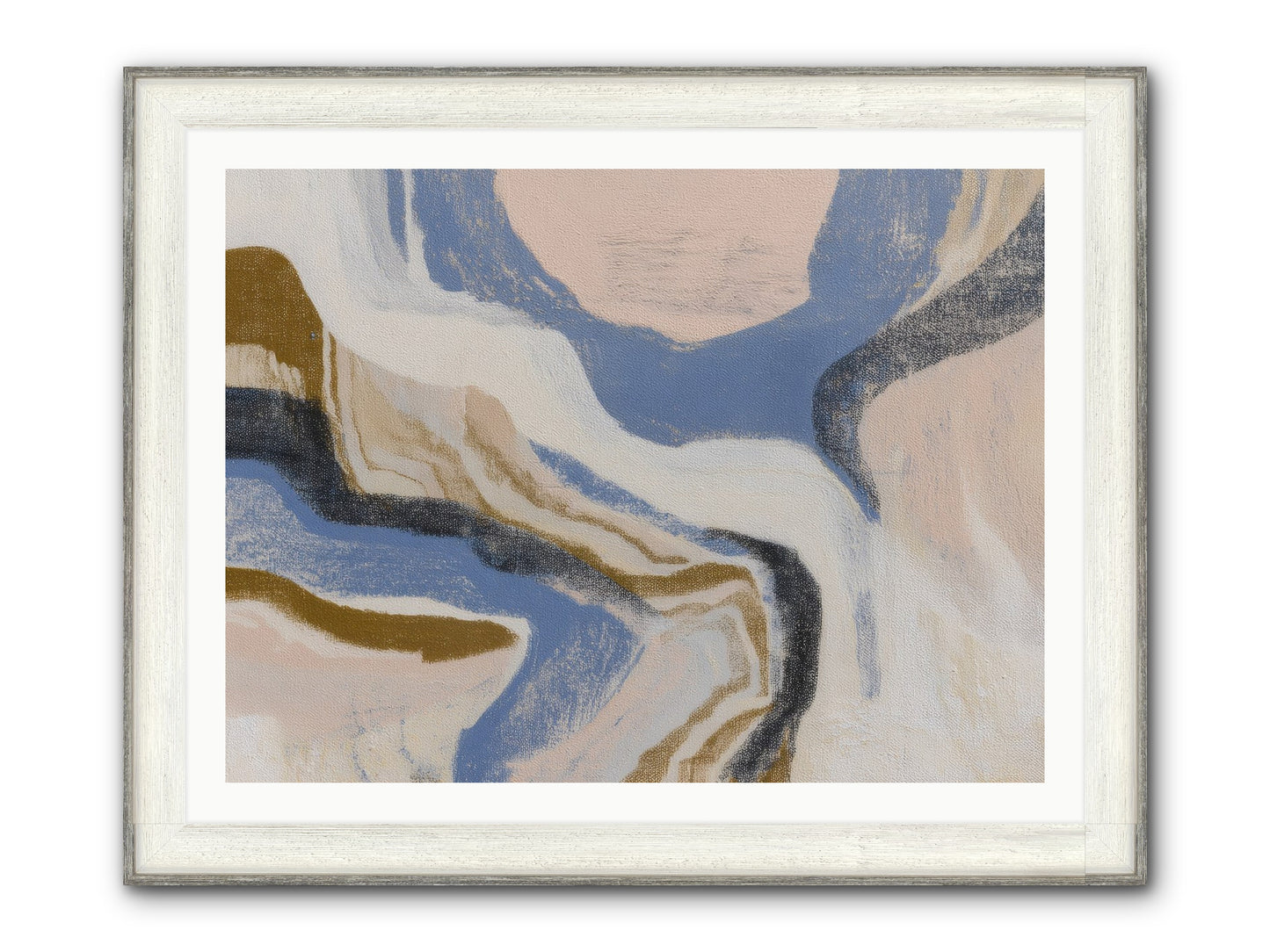 Pulse Ridge No.1 Framed Print - Driftwood White 40x30