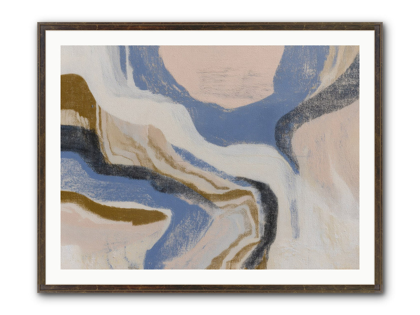 Pulse Ridge No.1 Framed Print - Slimwoods Black/Gold 40x30