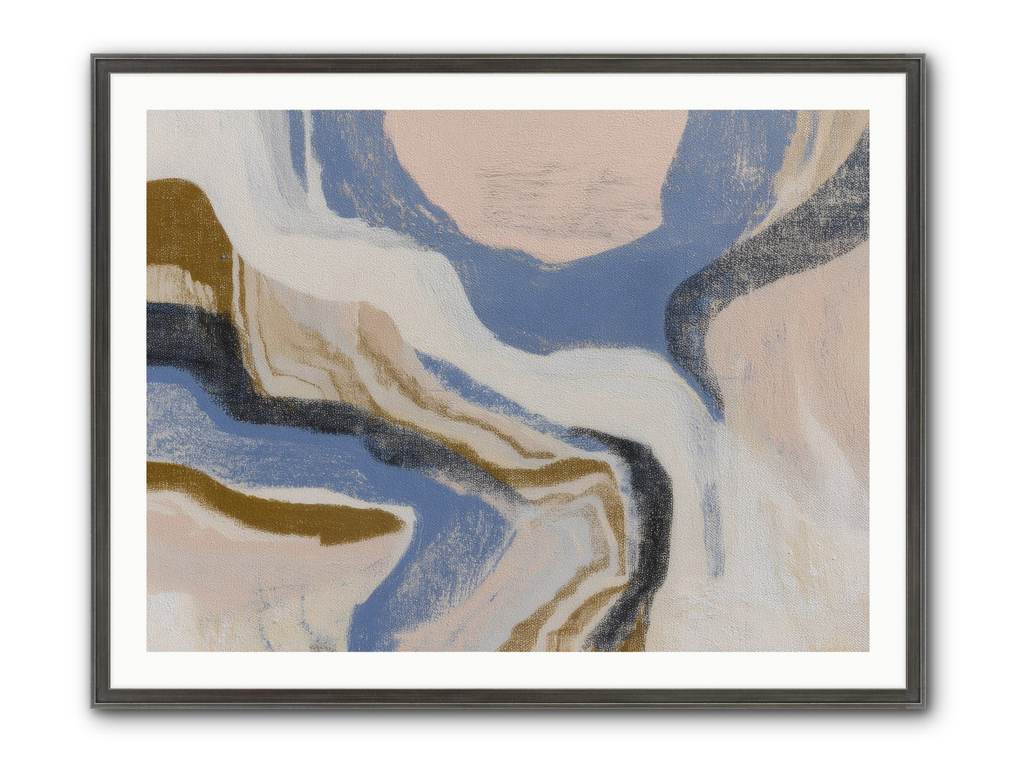Pulse Ridge No.1 Framed Print - Slimwoods Black/Silver 40x30
