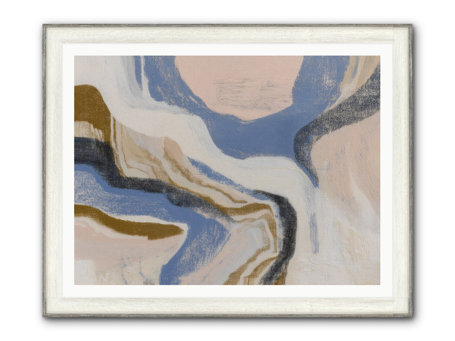 Pulse Ridge No.1 Framed Print - Driftwood White 48x36