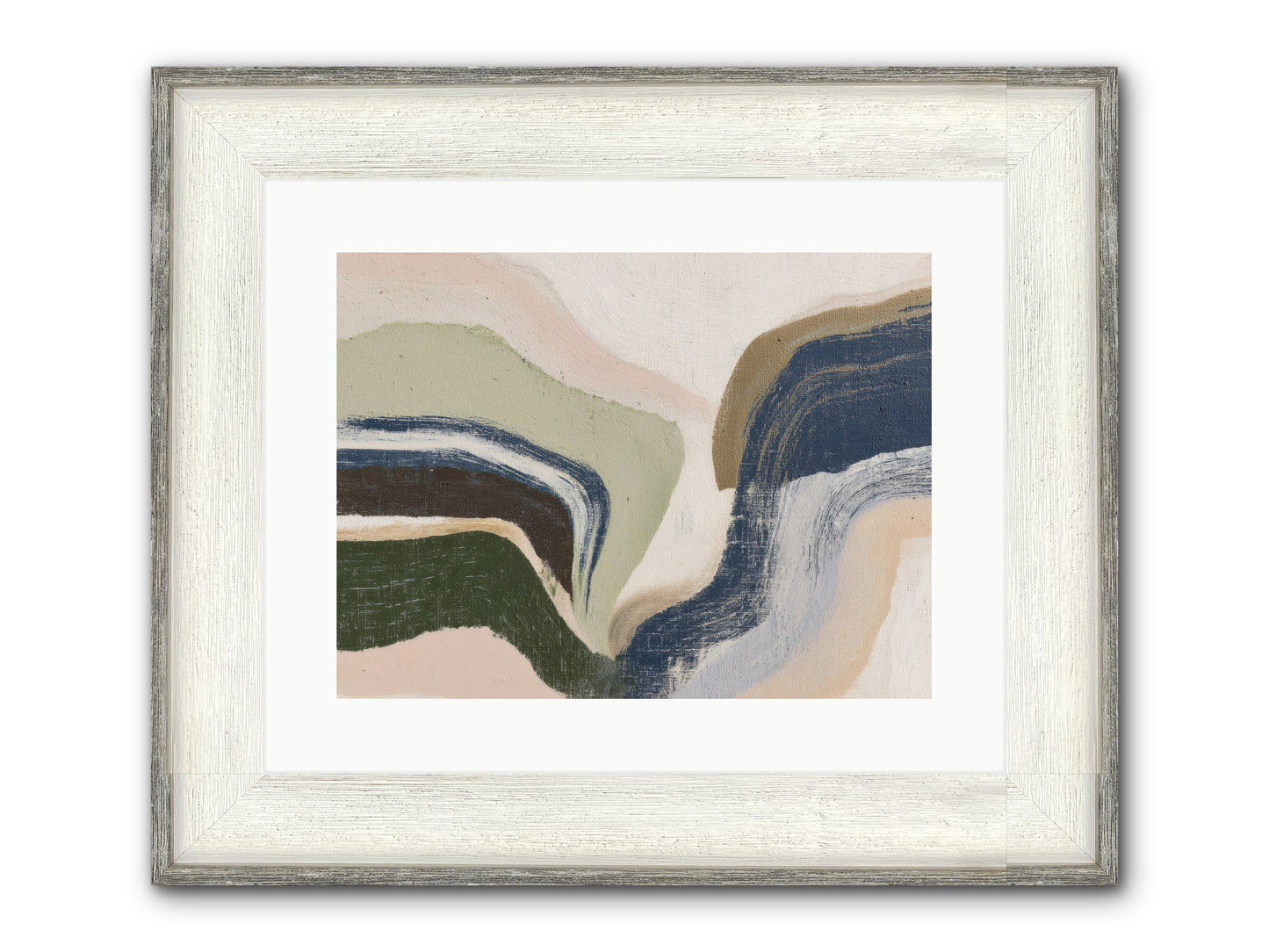 Pulse Ridge No.2 Framed Print - Driftwood White 16x12