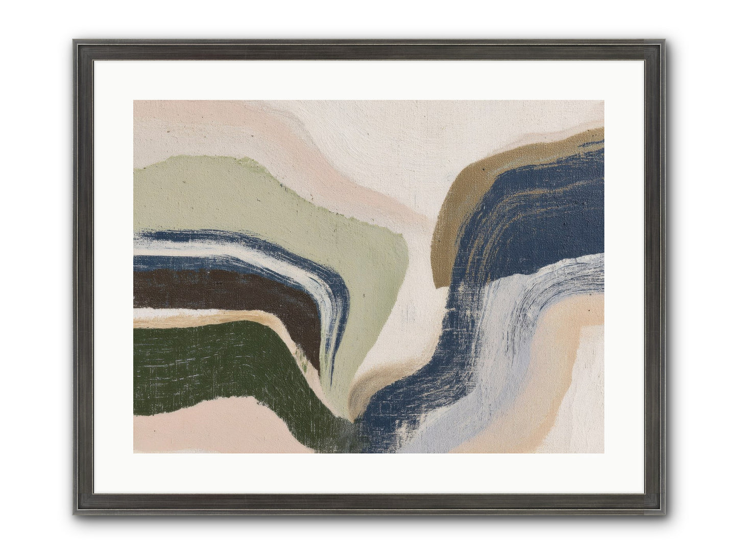 Pulse Ridge No.2 Framed Print - Slimwoods Black/Silver 24x18