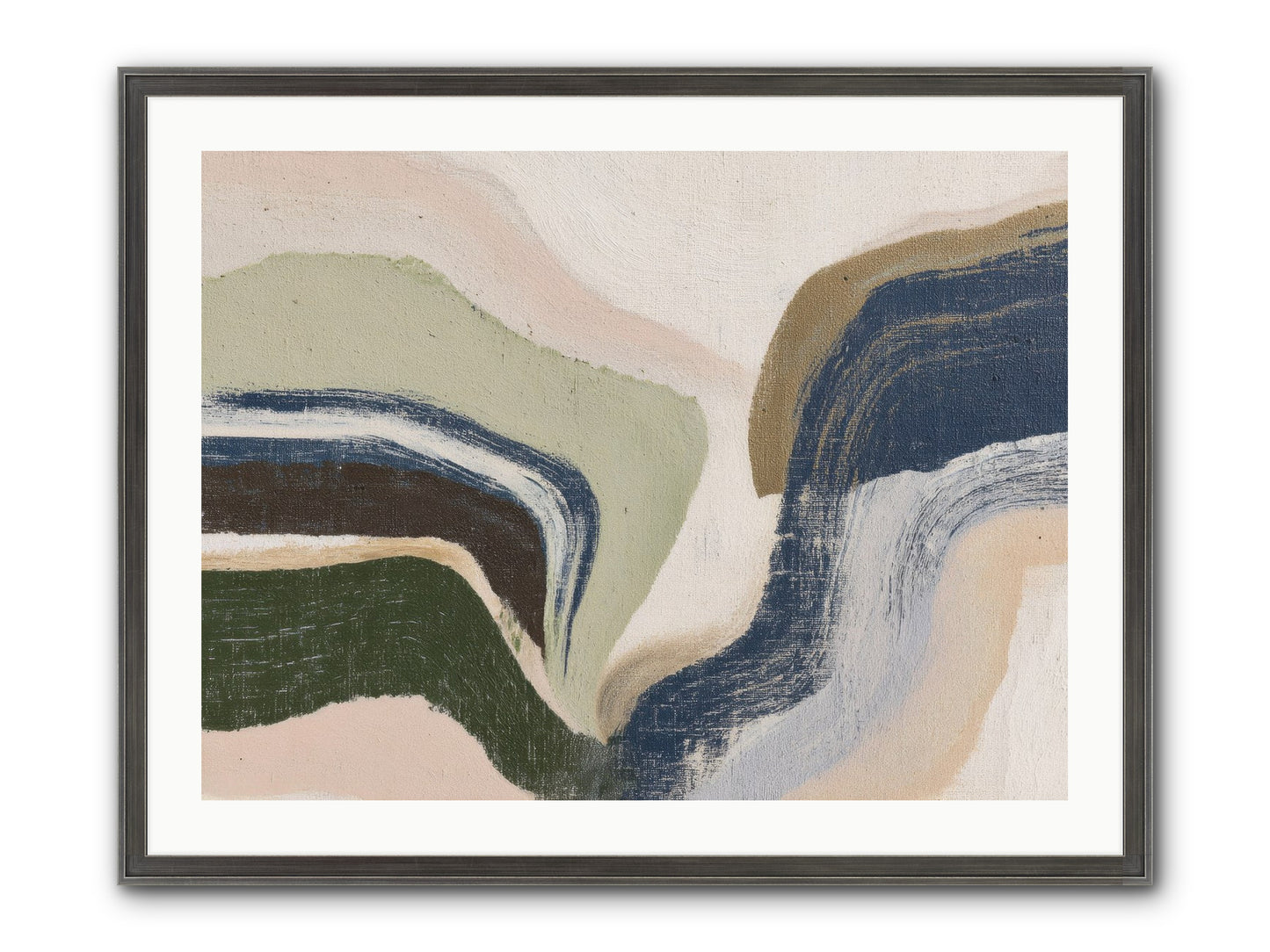 Pulse Ridge No.2 Framed Print - Slimwoods Black/Silver 32x24