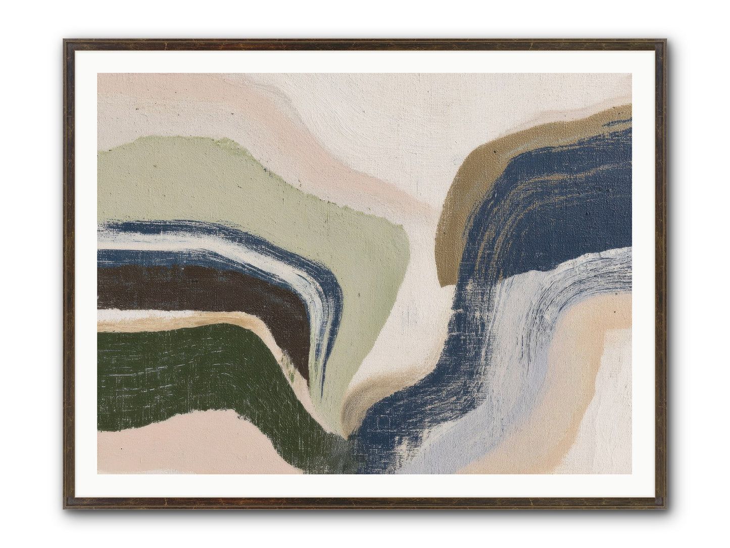 Pulse Ridge No.2 Framed Print - Slimwoods Black/Gold 48x36