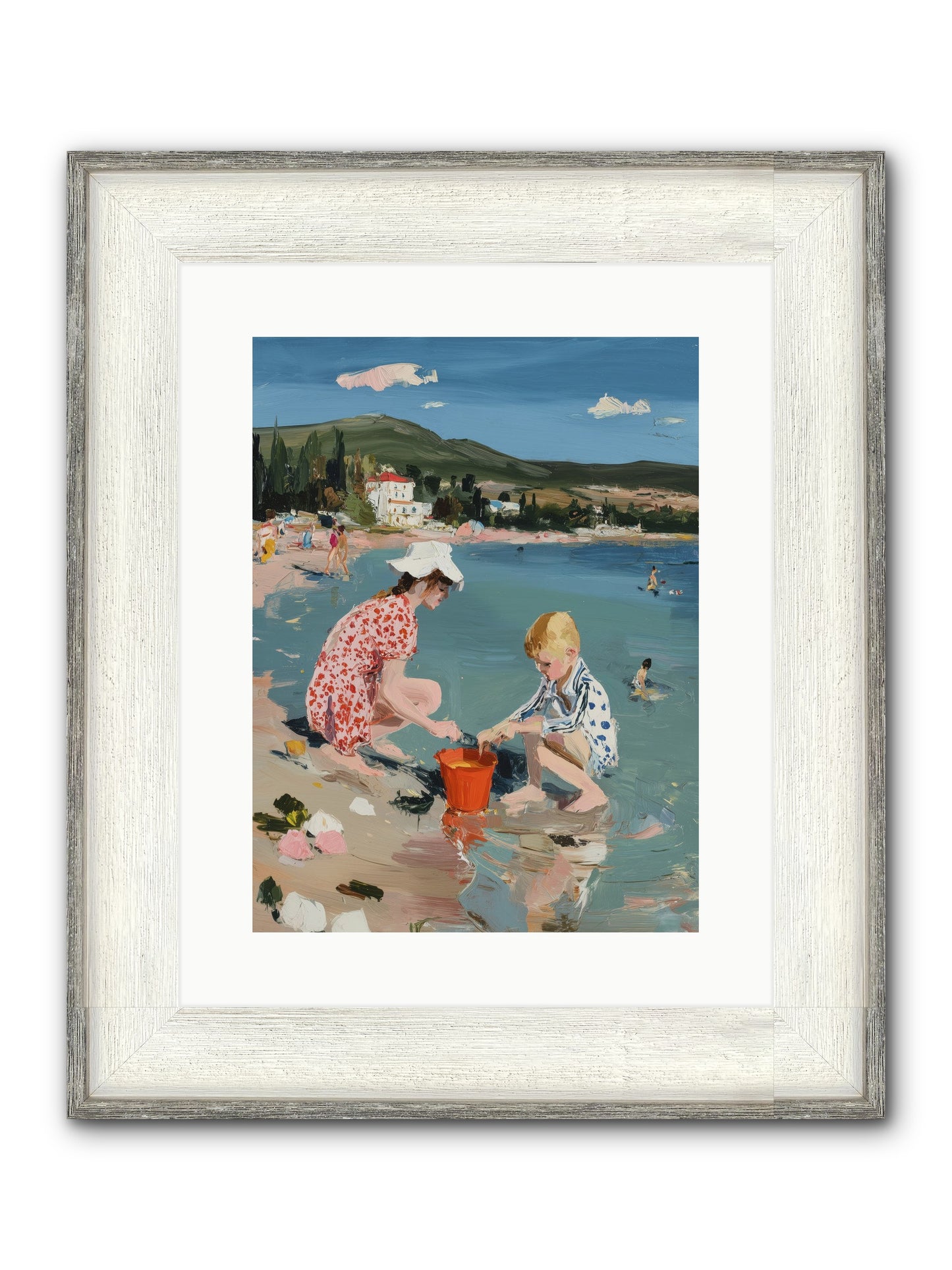 Pure Bliss Framed Print - Driftwood White 12x16