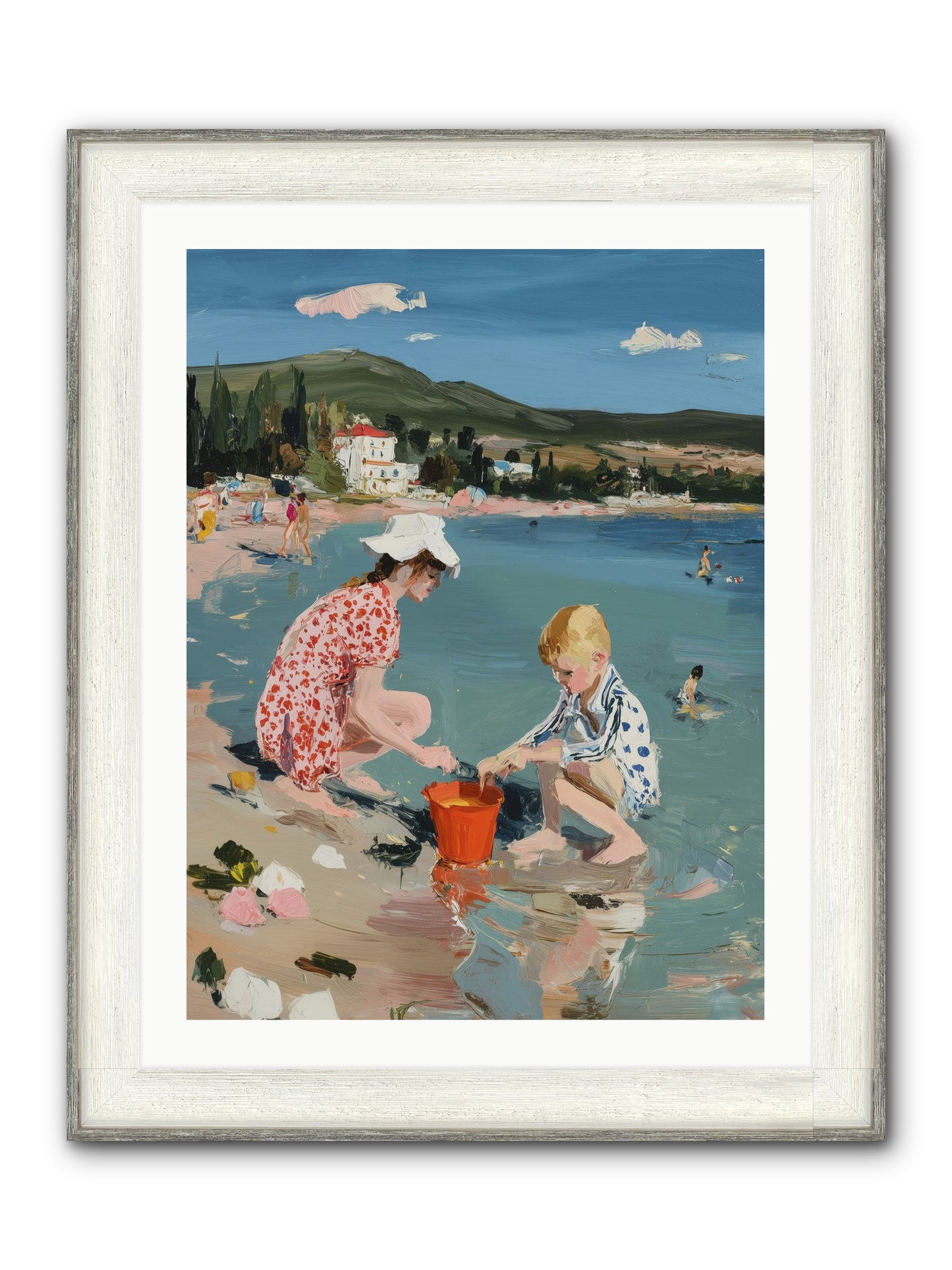 Pure Bliss Framed Print - Driftwood White 24x32